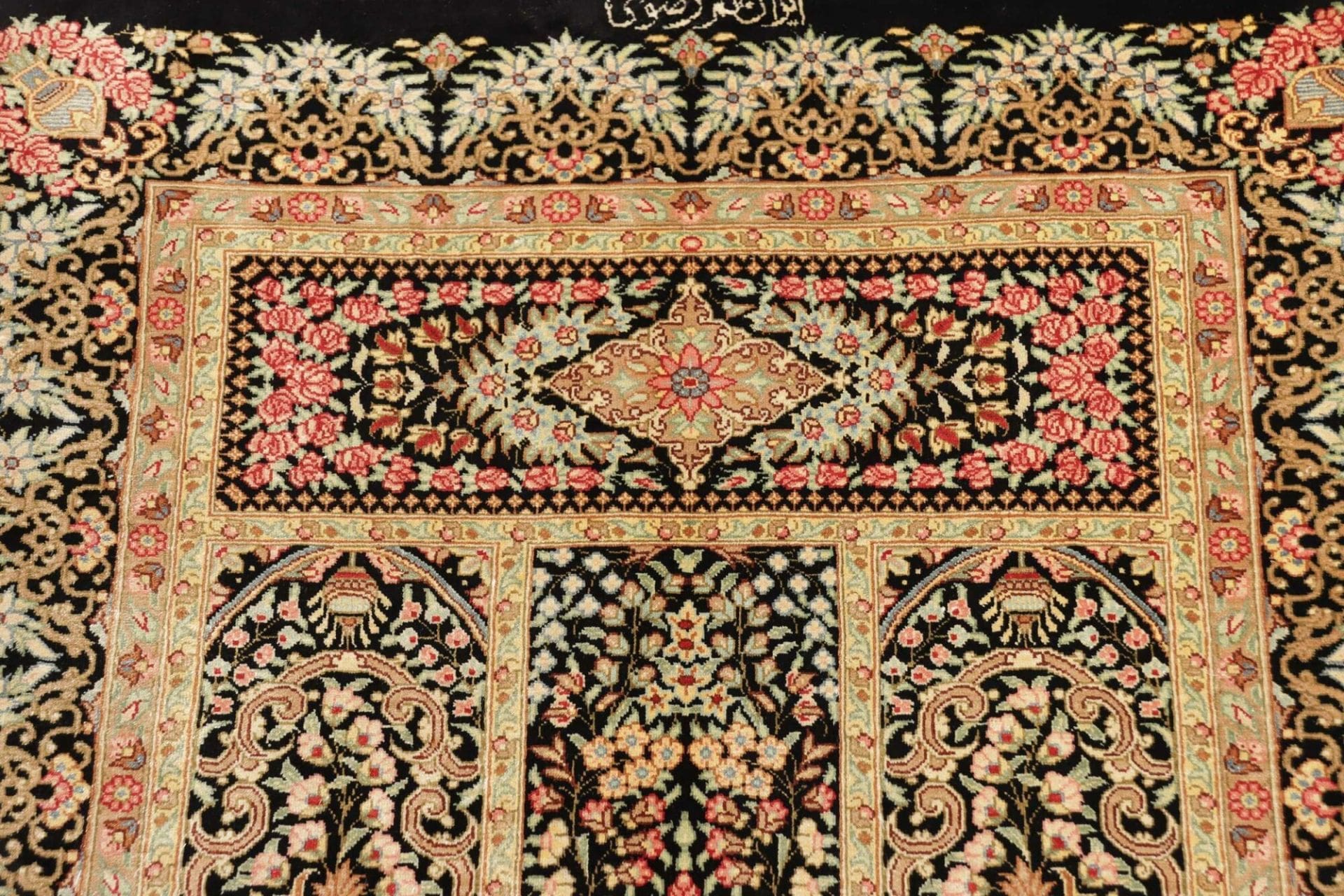 Handgeknüpfter Ghom Perserteppich 63 × 93 cm