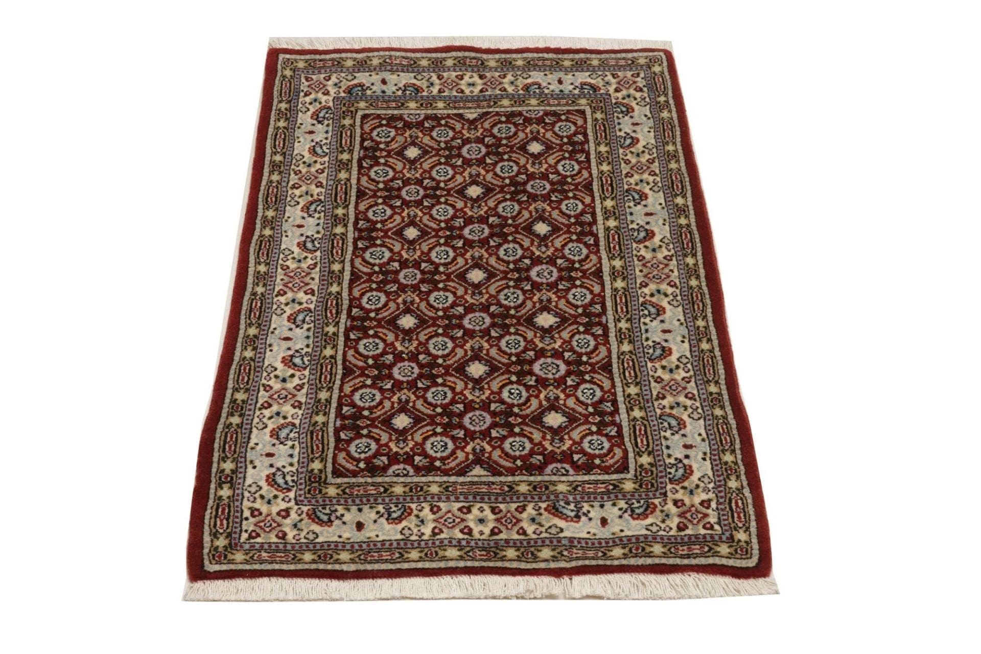 Moud Perserteppich aus Iran, 63 × 93 cm