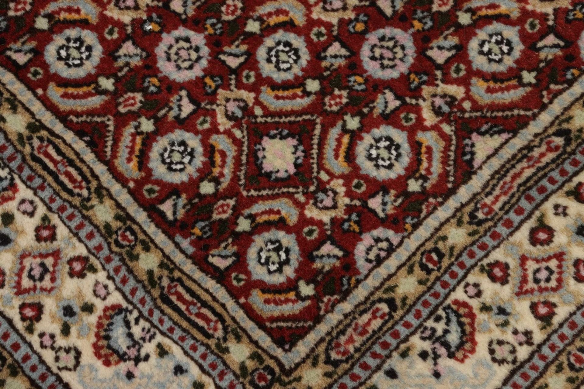 Moud Perserteppich aus Iran, 63 × 93 cm