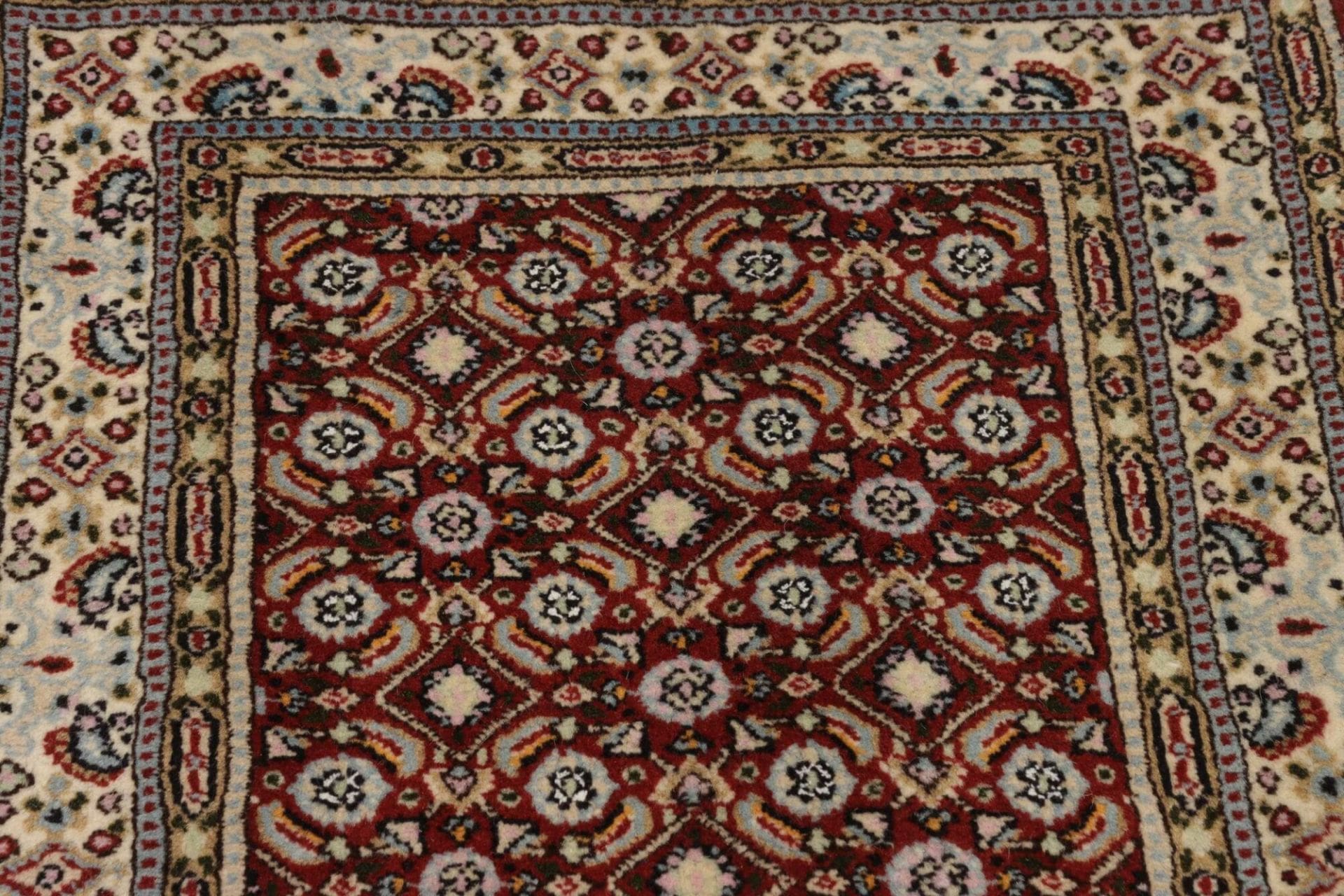 Moud Perserteppich aus Iran, 63 × 93 cm