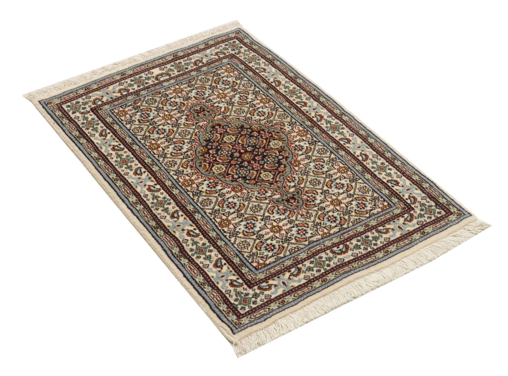 Handgeknüpfter Moud Perserteppich 62 × 88 cm
