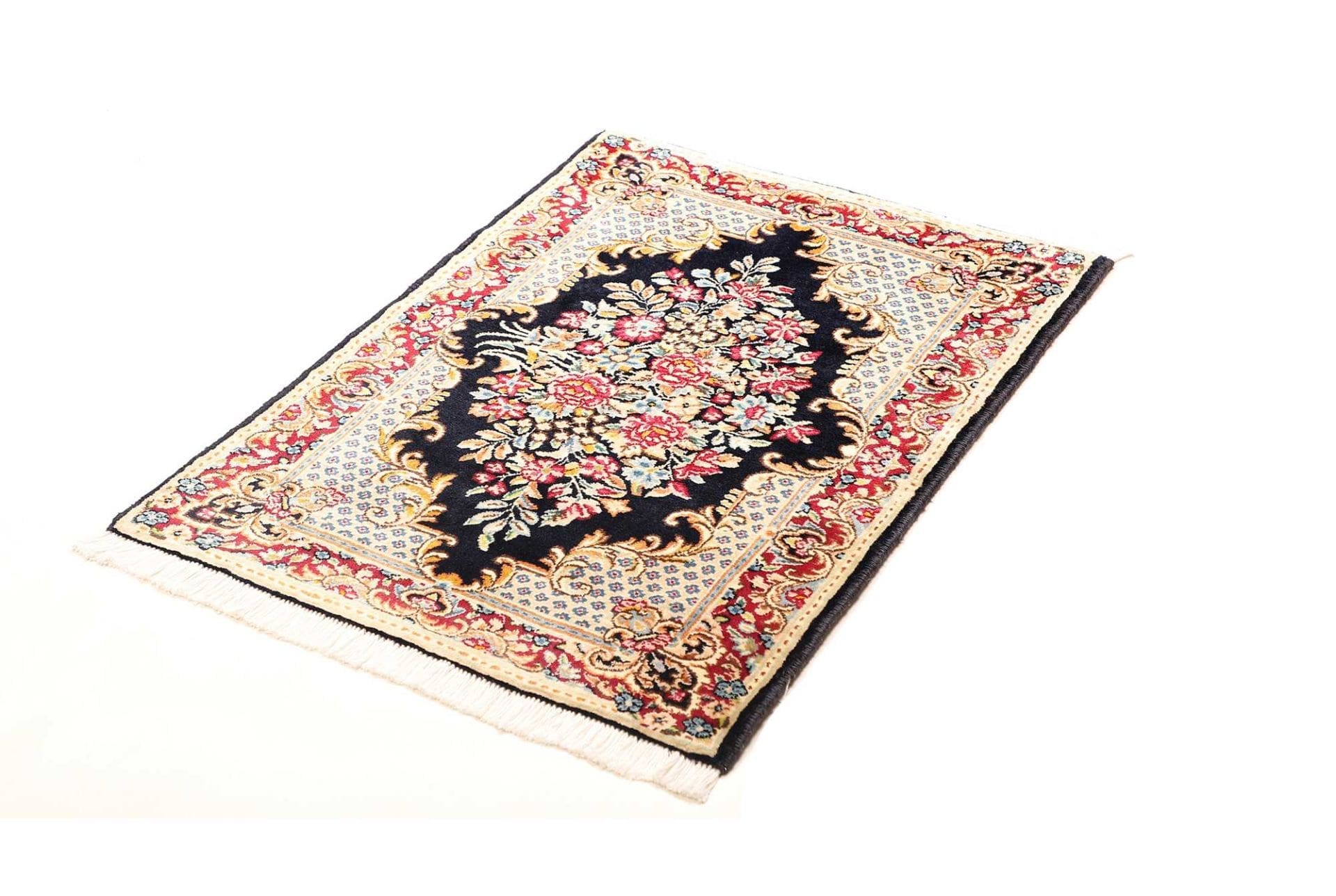 orientteppich-kirman-68-x-90cm-handgeknupft-aus-schurwolle-1 Kerman Perserteppich 68 × 90 cm aus Wolle, handgeknüpft