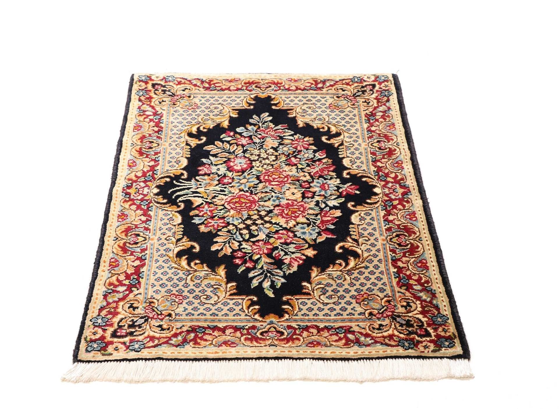 orientteppich-kirman-68-x-90cm-handgeknupft-aus-schurwolle-3 Kerman Perserteppich 68 × 90 cm aus Wolle, handgeknüpft