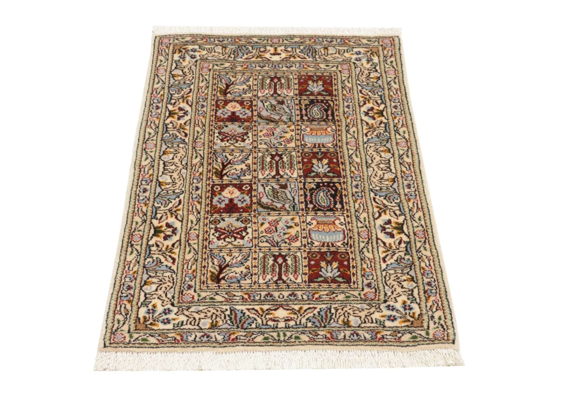 Moud Perserteppich aus Iran, 67 × 92 cm
