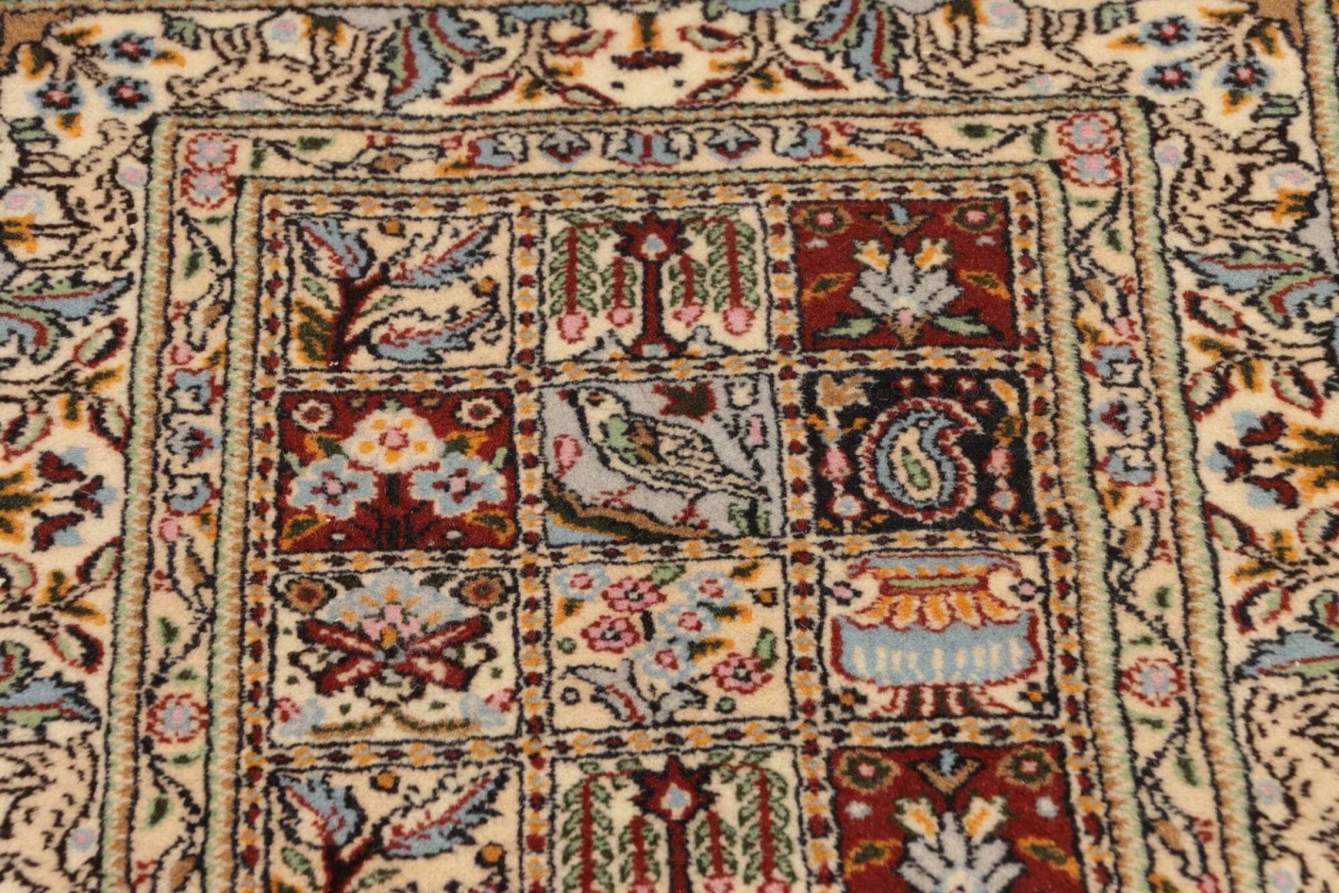Moud Perserteppich aus Iran, 67 × 92 cm
