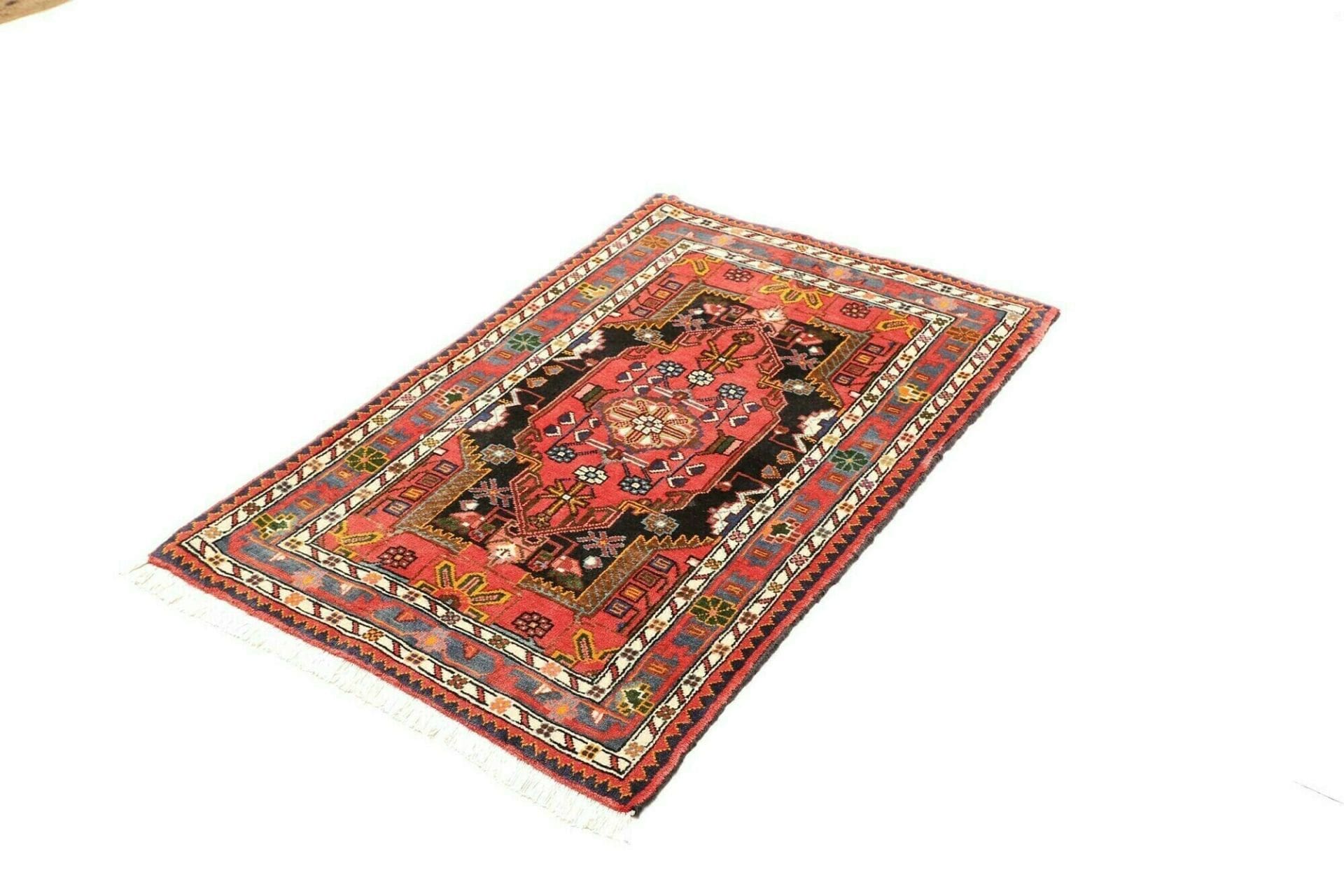 hamadan-teppich-81-x-123cm-herati-muster-schurwolle-handgeknupft-1 Hamadan Herati Perserteppich aus Iran, 81 × 123 cm