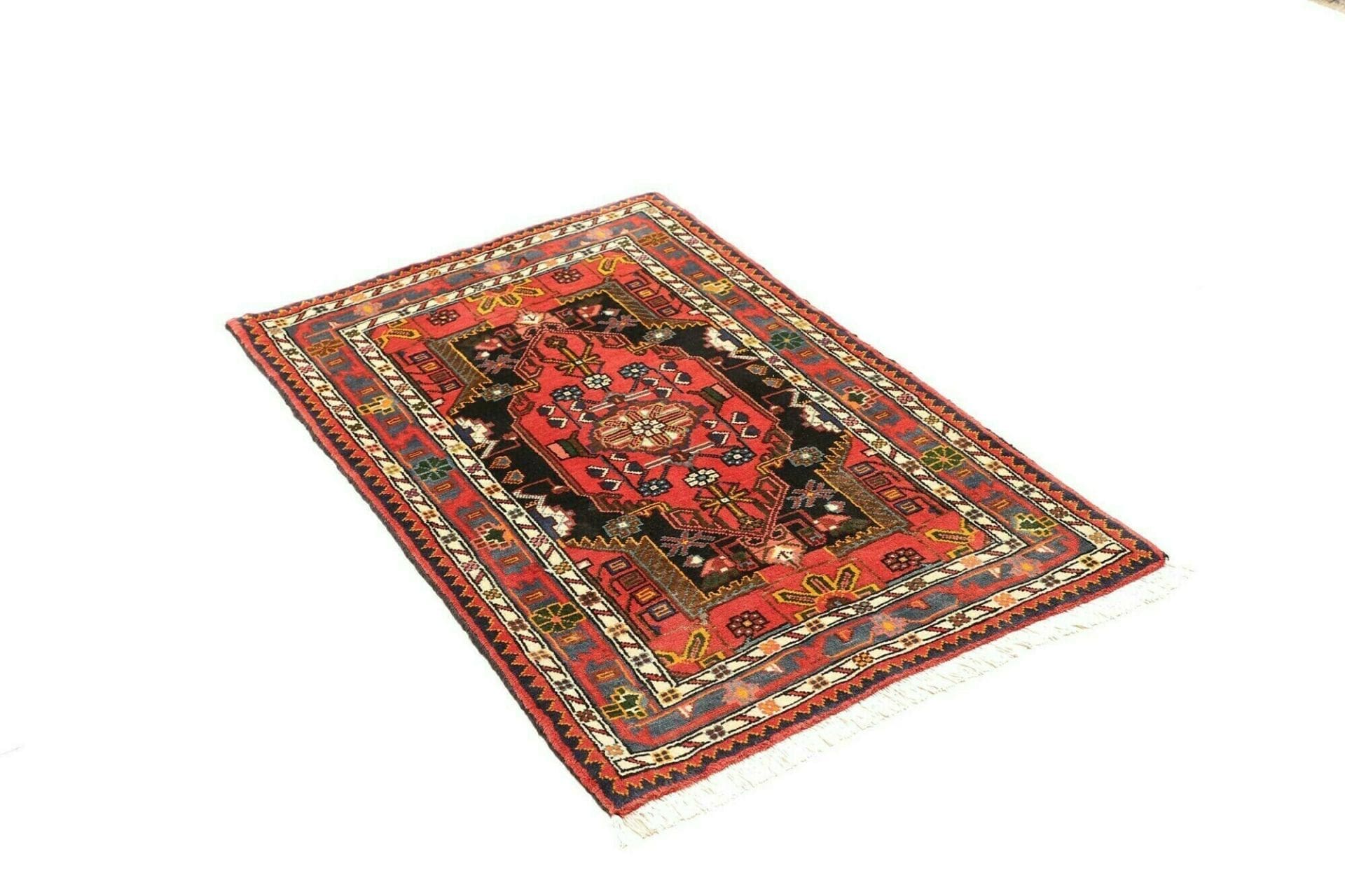 hamadan-teppich-81-x-123cm-herati-muster-schurwolle-handgeknupft-2 Hamadan Herati Perserteppich aus Iran, 81 × 123 cm