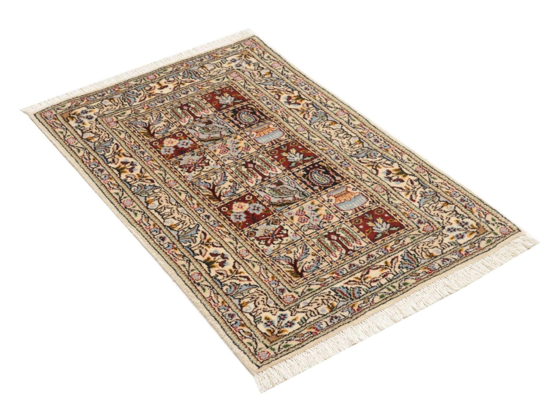 Moud Perserteppich aus Iran, 65 × 94 cm