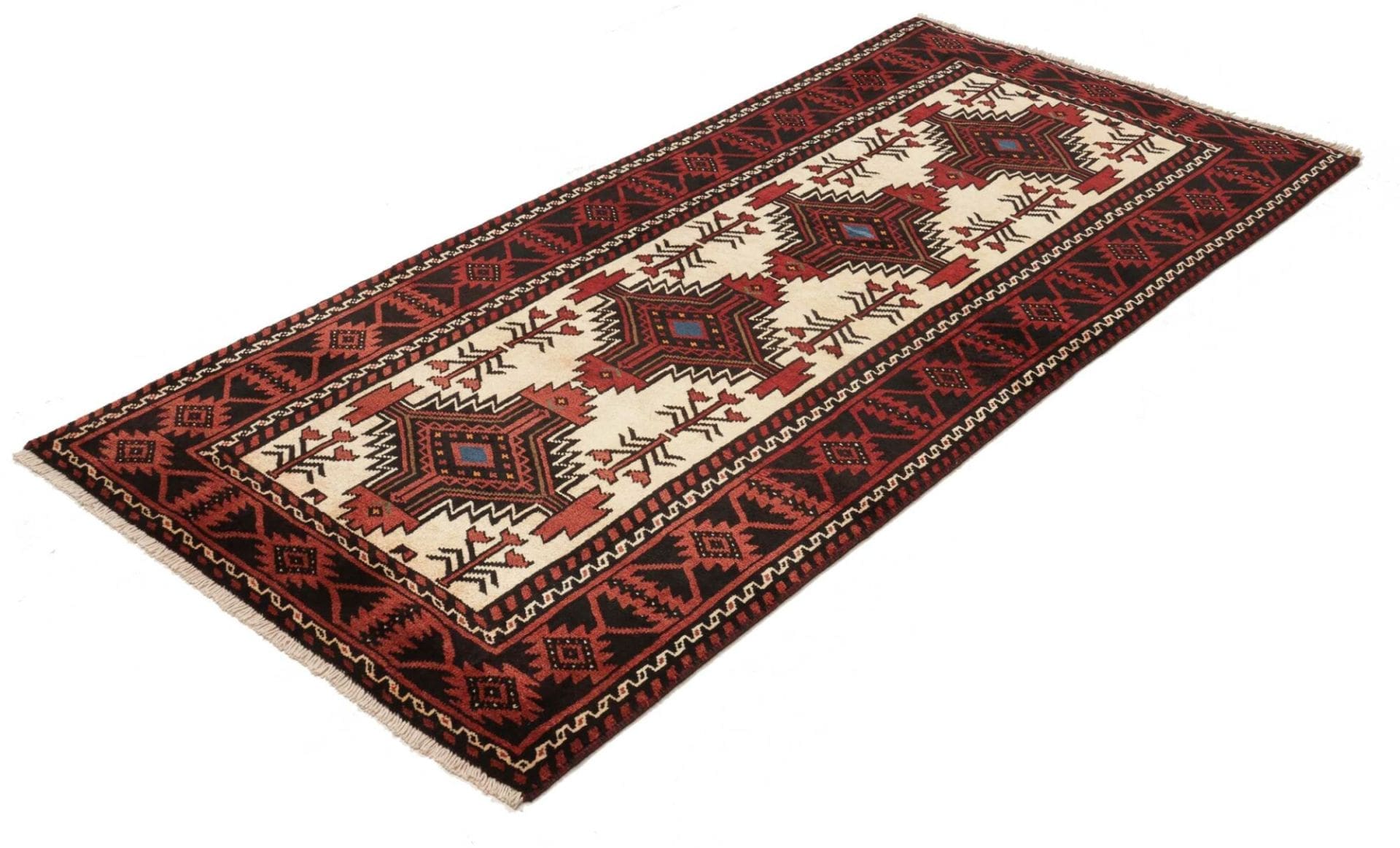 Perserteppich aus Iran, 99 × 199 cm