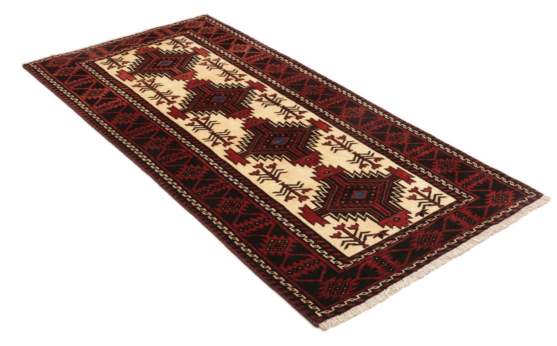 Perserteppich aus Iran, 99 × 199 cm