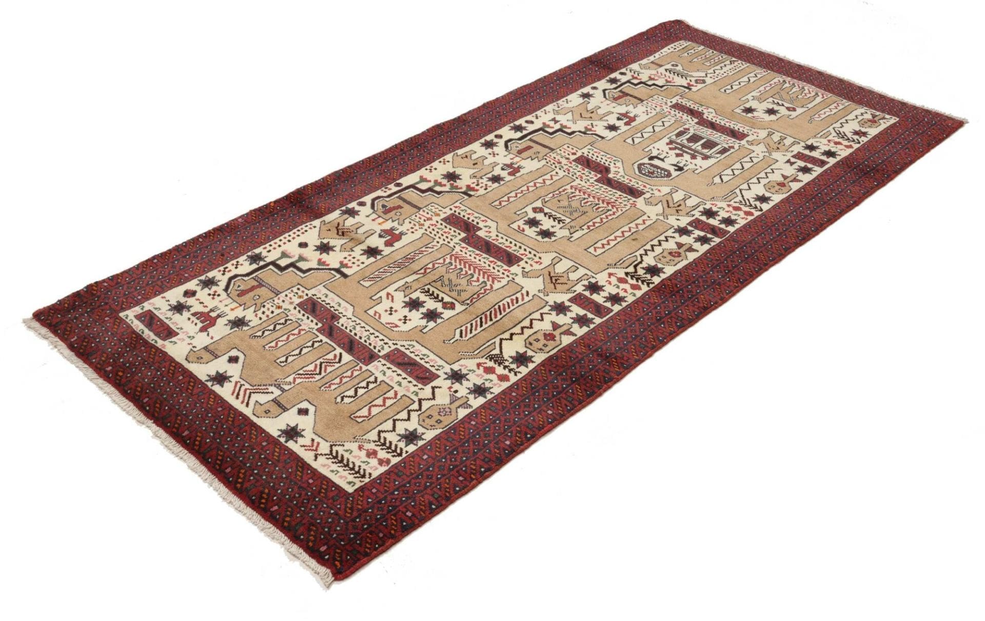 Nain Perserteppich aus Iran, 95 × 200 cm