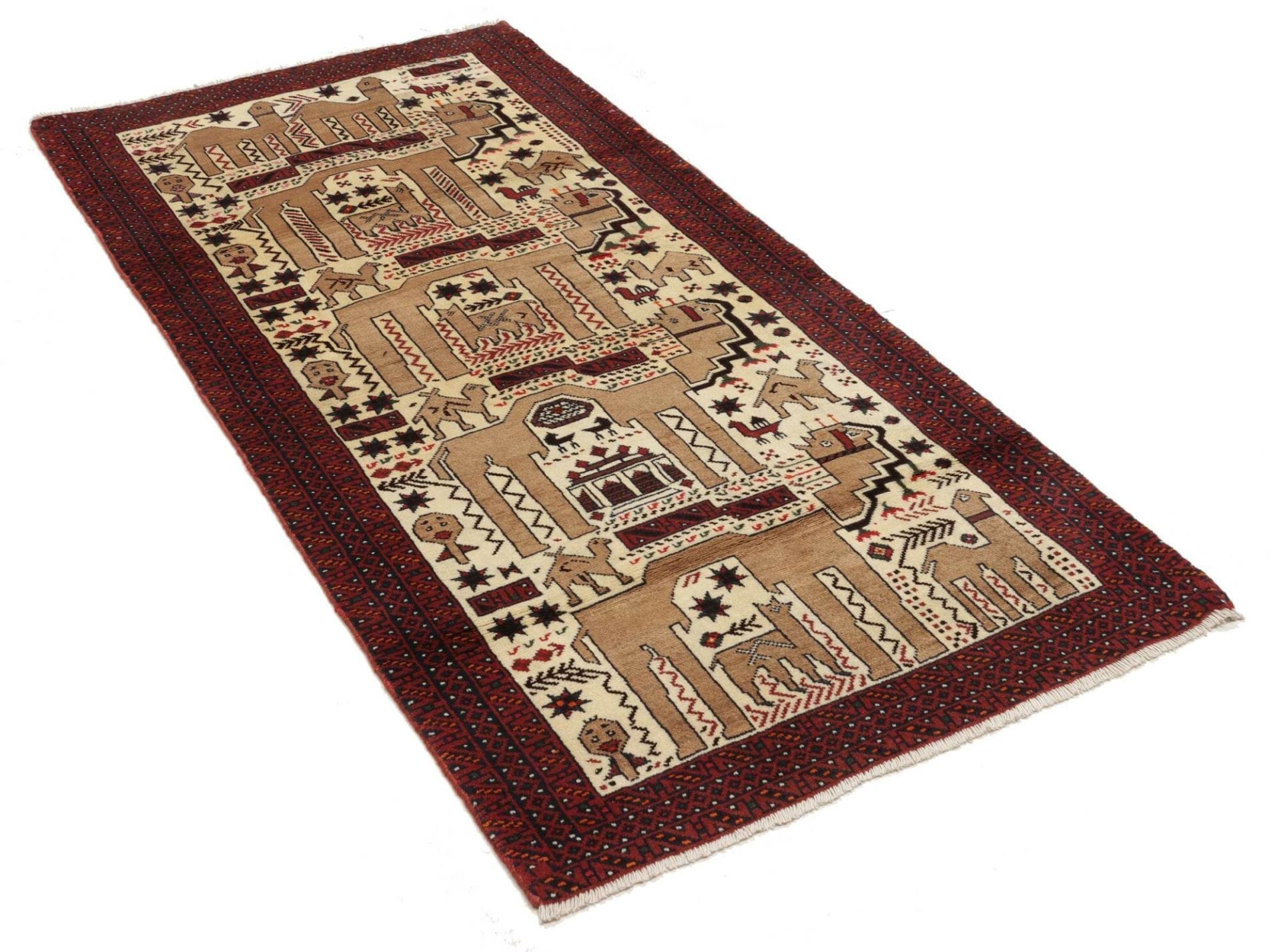 Nain Perserteppich aus Iran, 95 × 200 cm