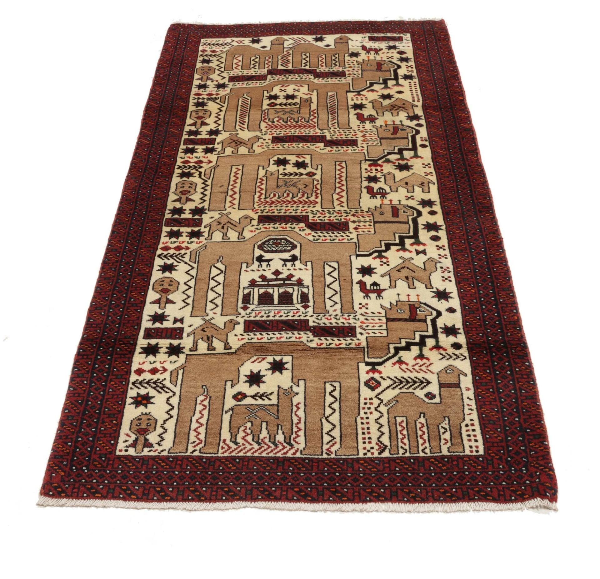 Nain Perserteppich aus Iran, 95 × 200 cm