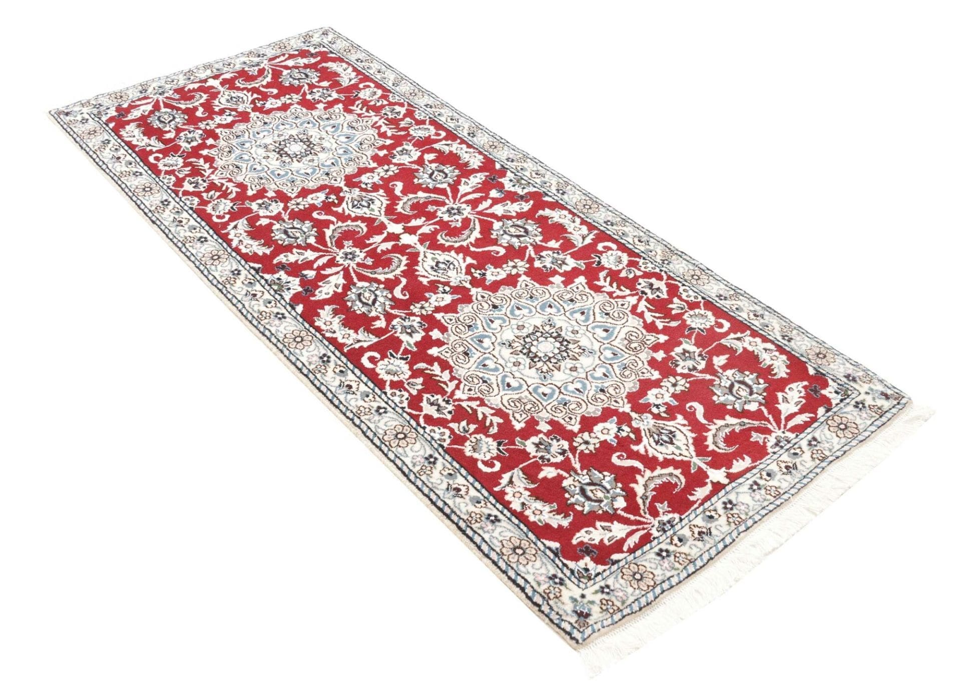 Nain Perserteppich aus Iran, 80 × 194 cm