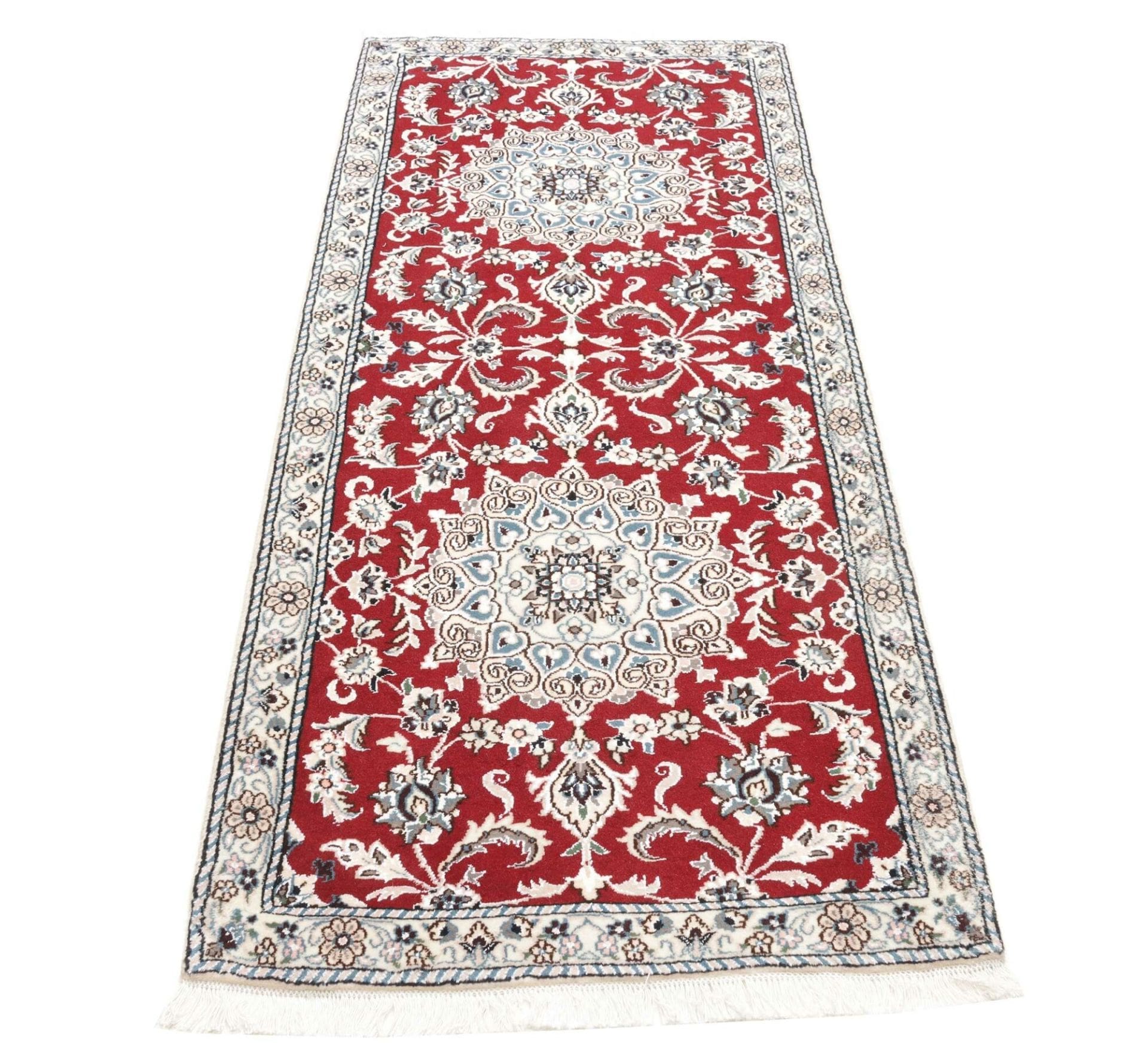 Nain Perserteppich aus Iran, 80 × 194 cm