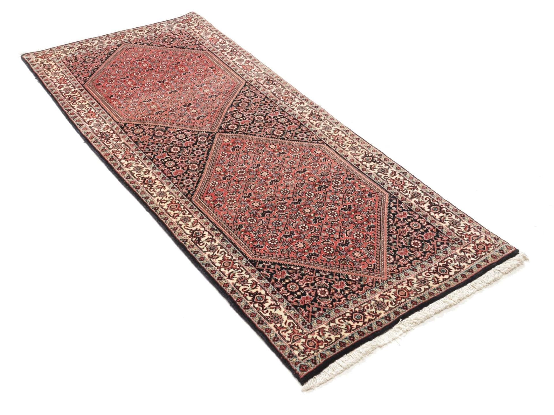 Bijar Perserteppich aus Iran, 83 × 196 cm
