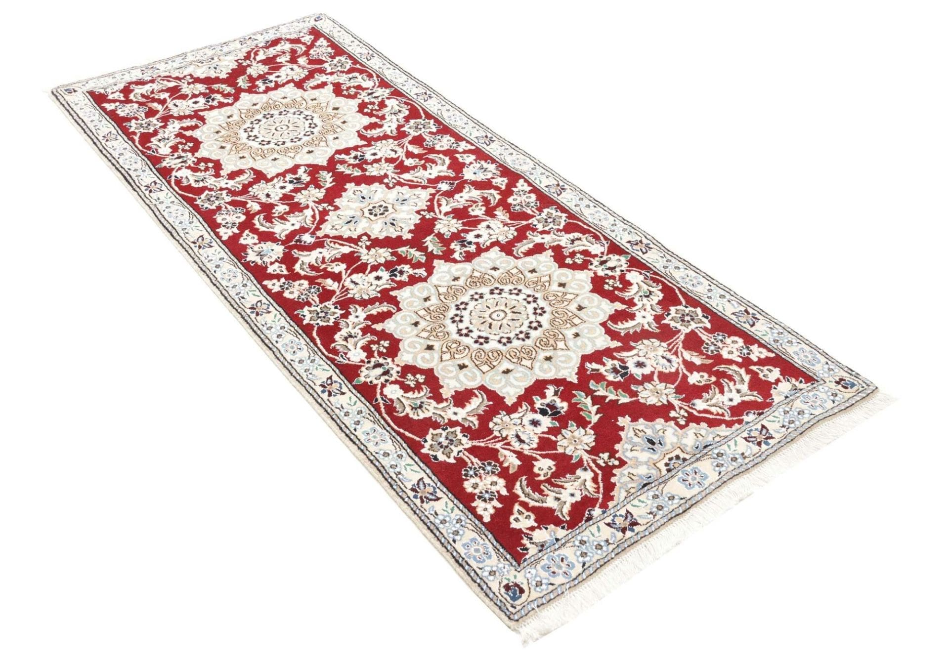 Handgeknüpfter Nain Perserteppich 83 × 200 cm