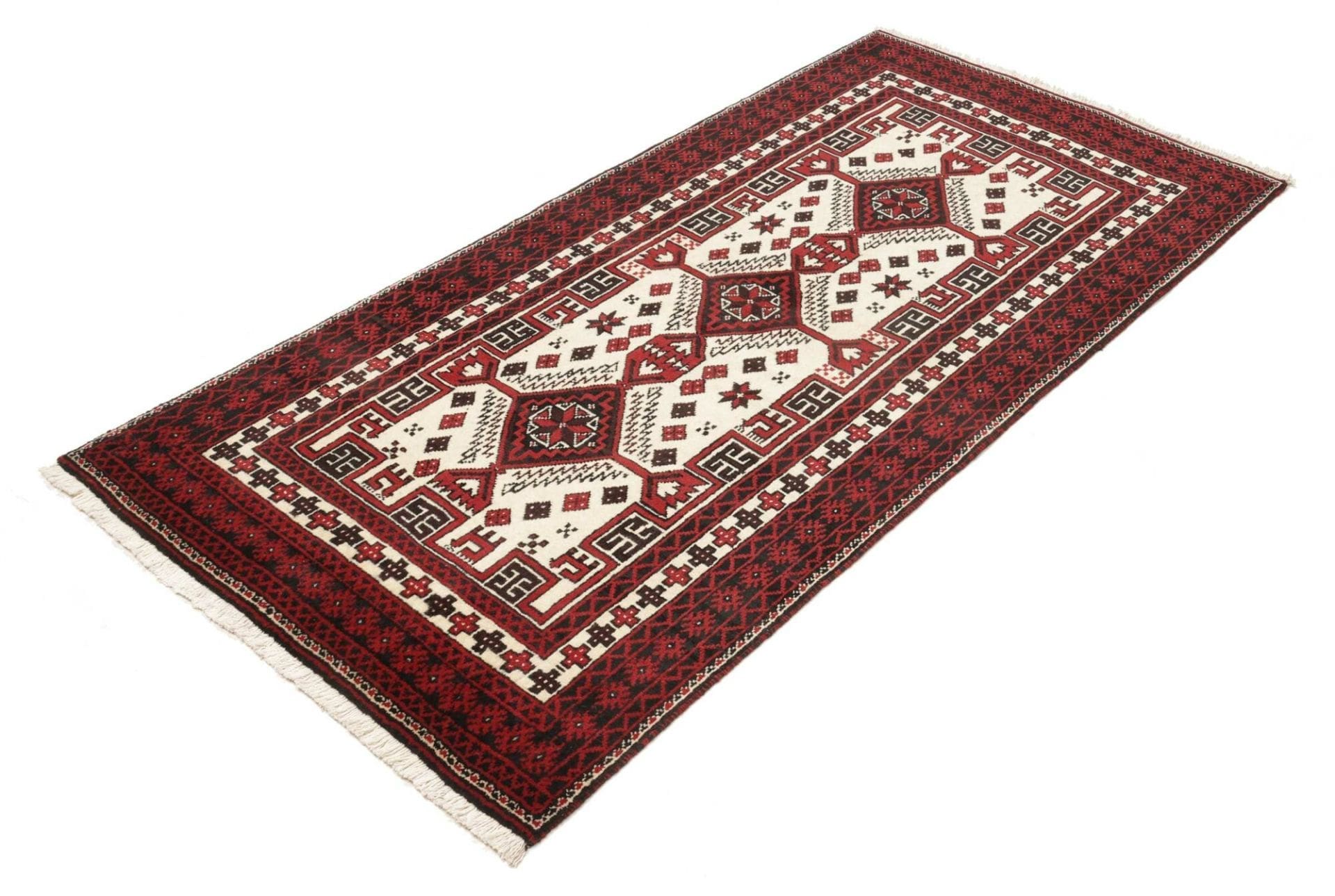 Perserteppich aus Iran, 98 × 197 cm