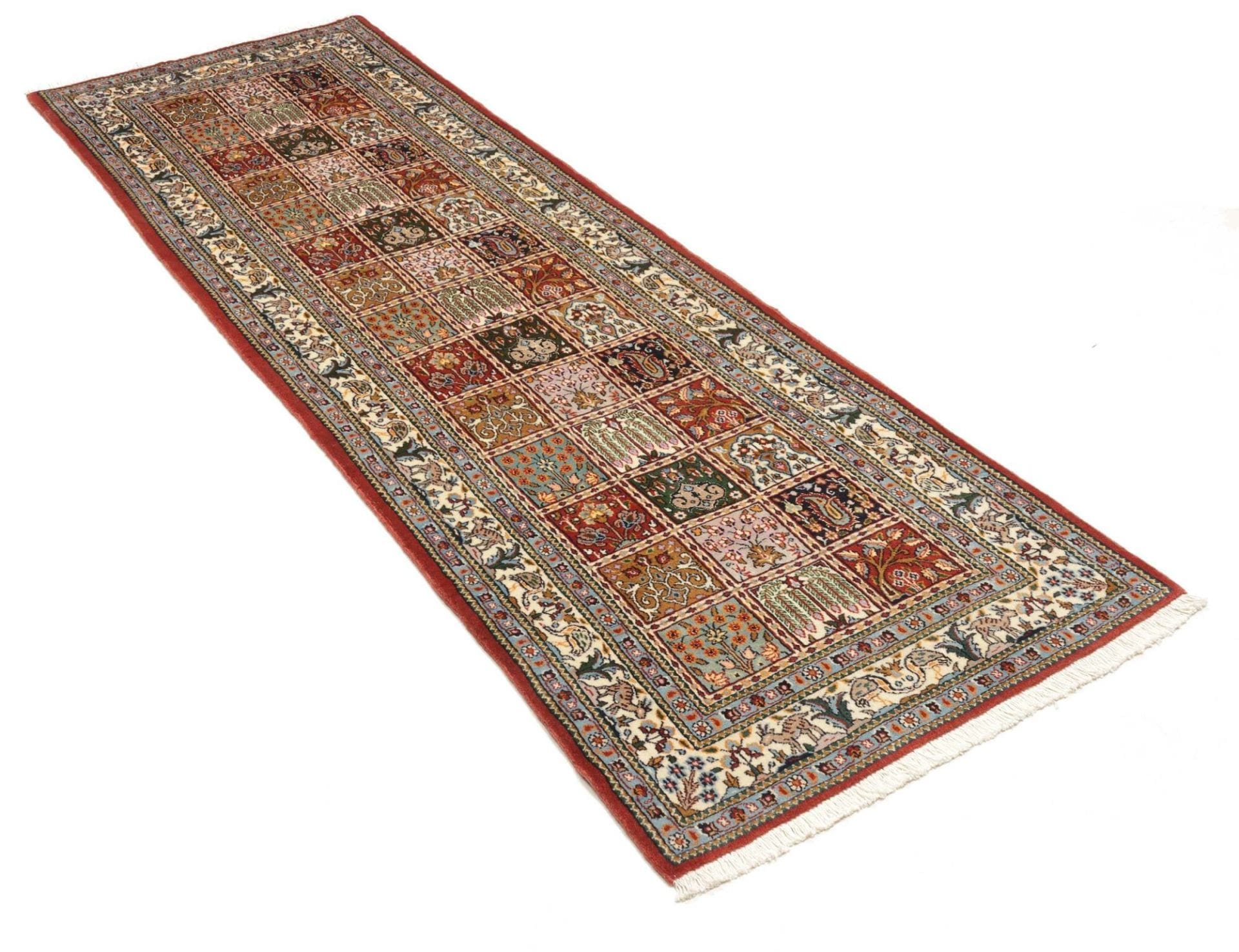 Moud Perserteppich aus Iran, 82 × 248 cm