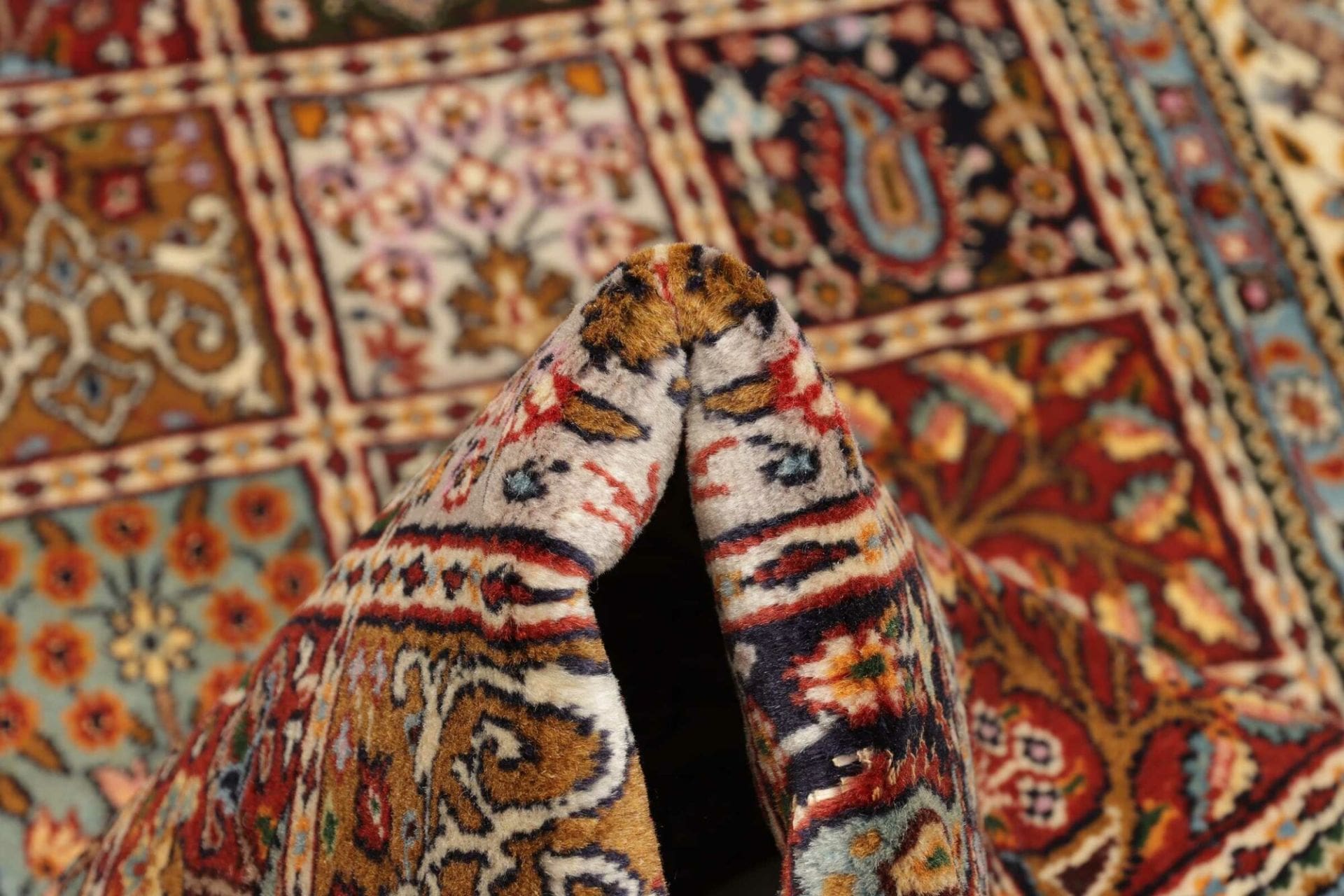Moud Perserteppich aus Iran, 82 × 248 cm