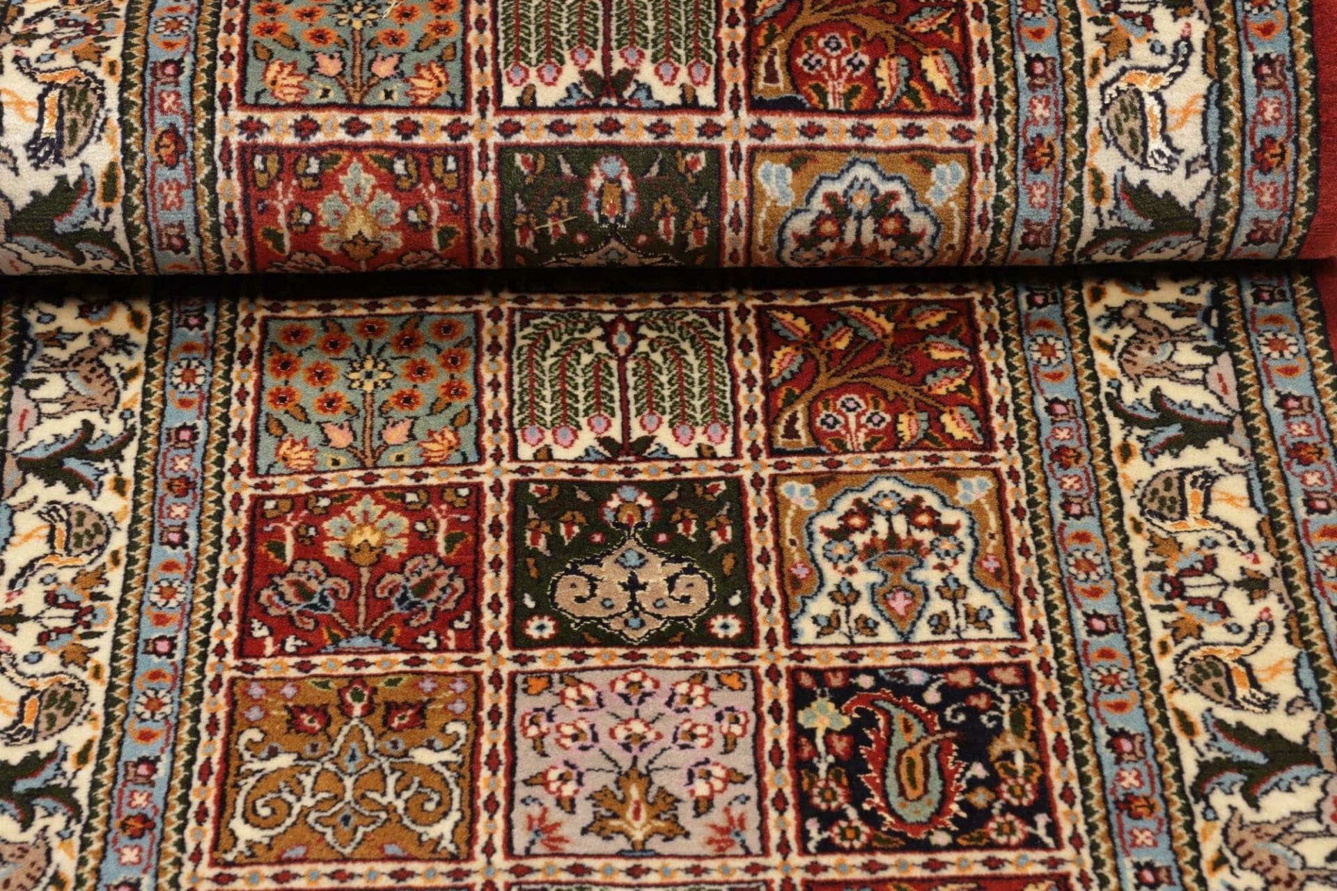 Moud Perserteppich aus Iran, 82 × 248 cm