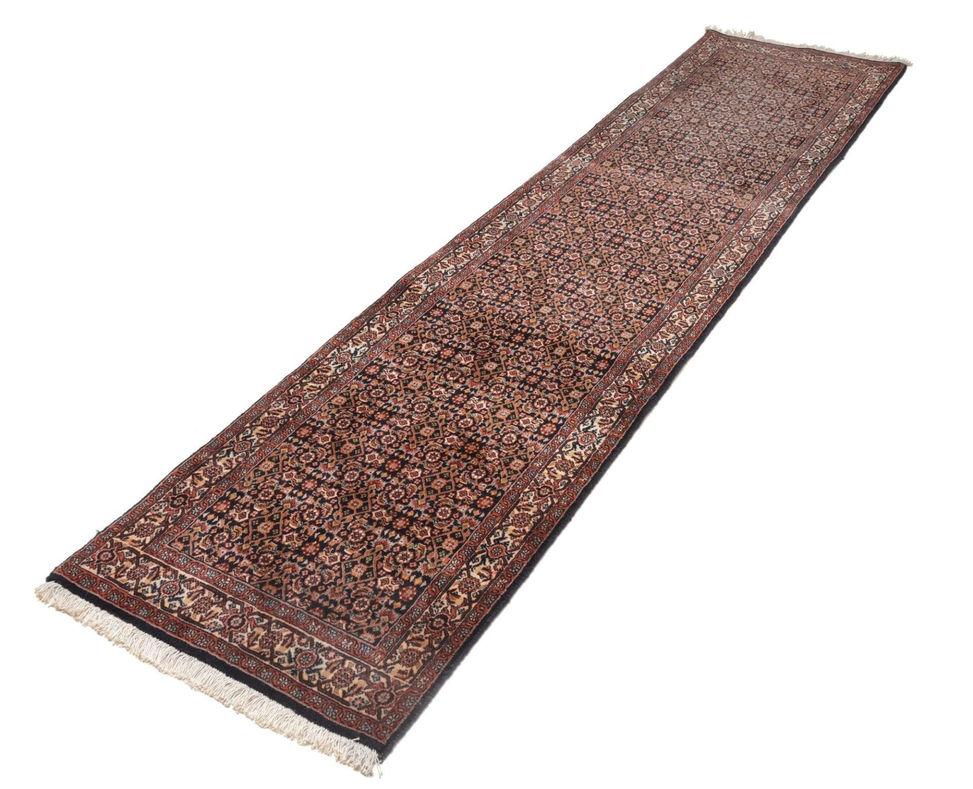 Handgeknüpfter Bijar Perserteppich 73 × 290 cm