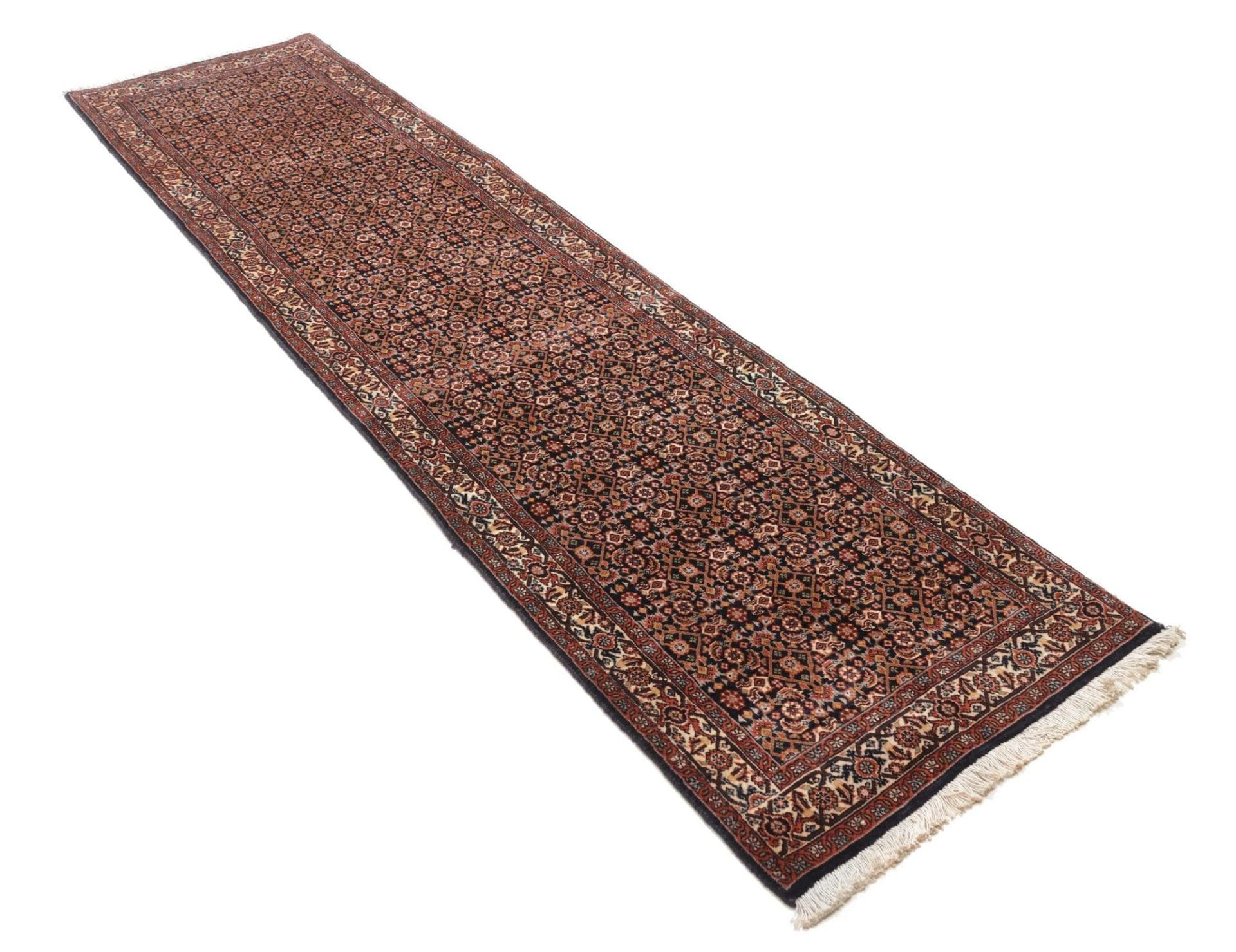 Handgeknüpfter Bijar Perserteppich 73 × 290 cm