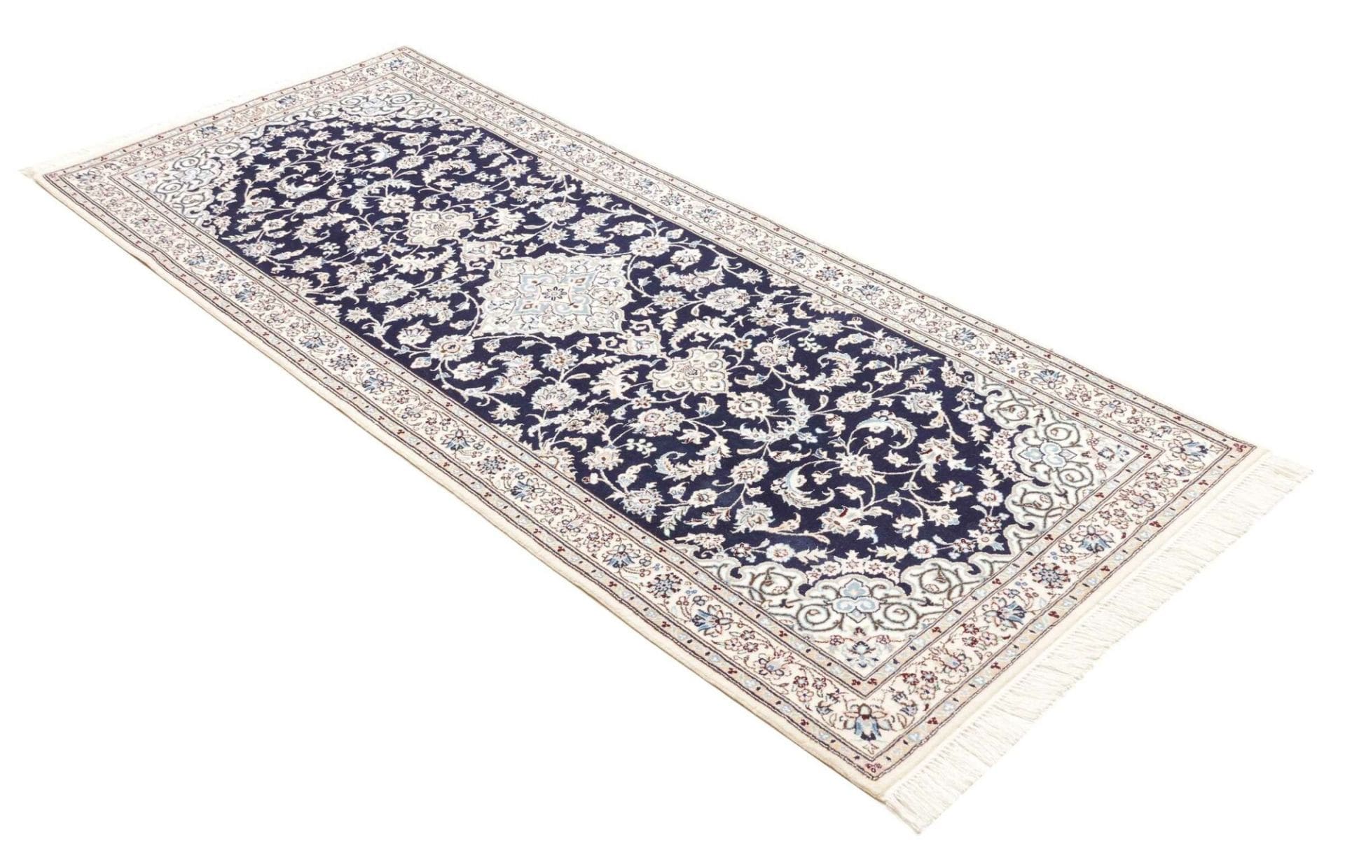 Nain Perserteppich 80 × 209 cm aus Wolle, handgeknüpft