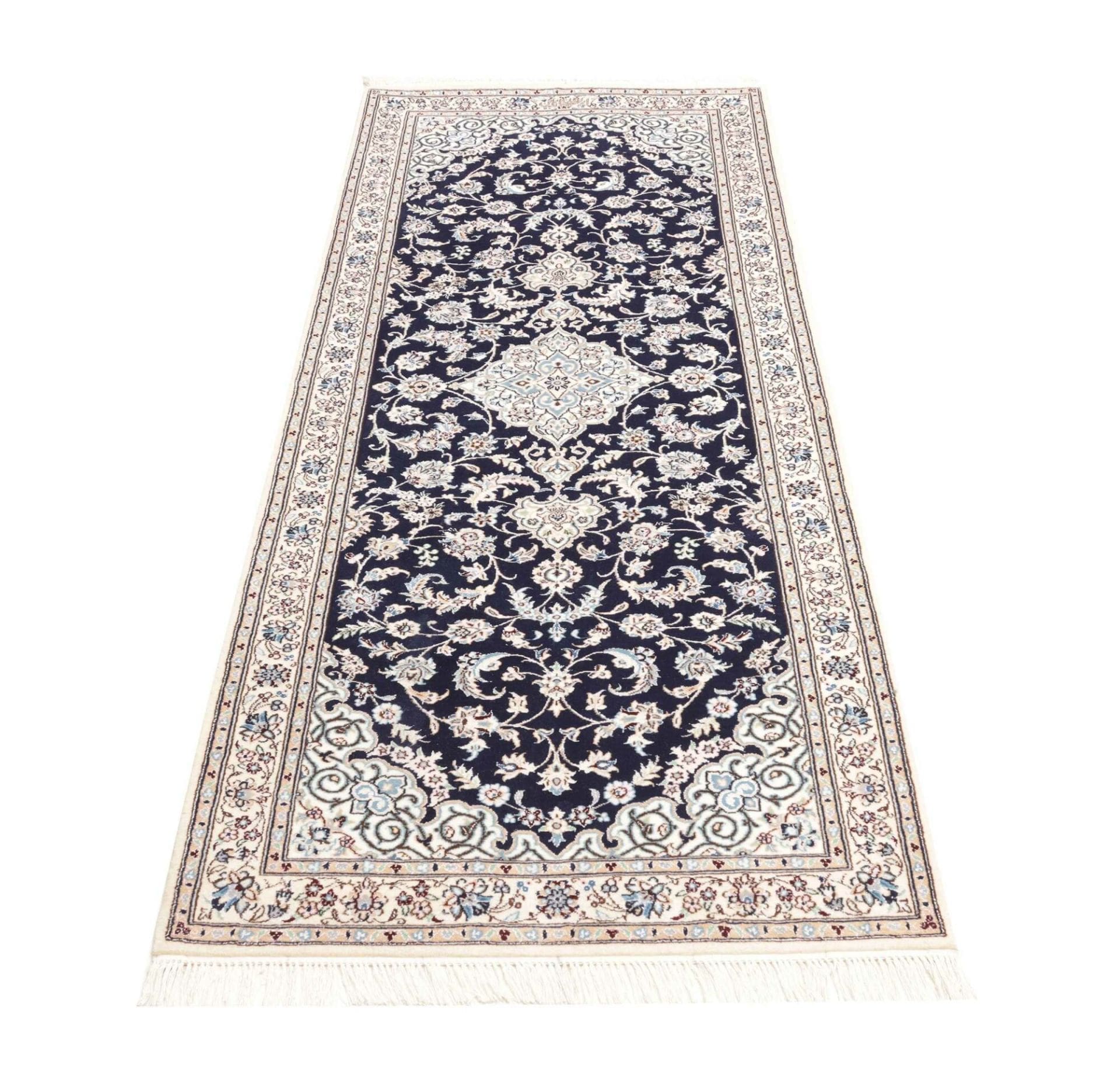 Nain Perserteppich 80 × 209 cm aus Wolle, handgeknüpft