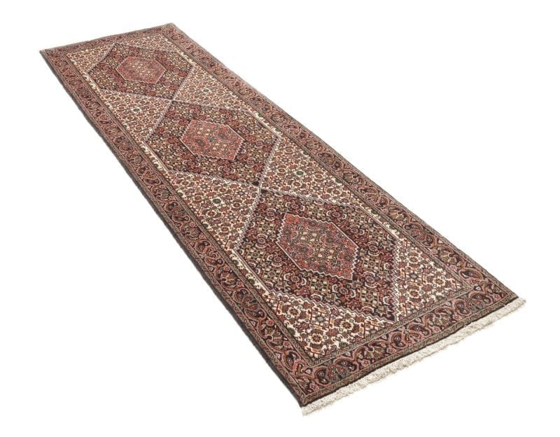 Handgeknüpfter Bijar Perserteppich 77 × 251 cm