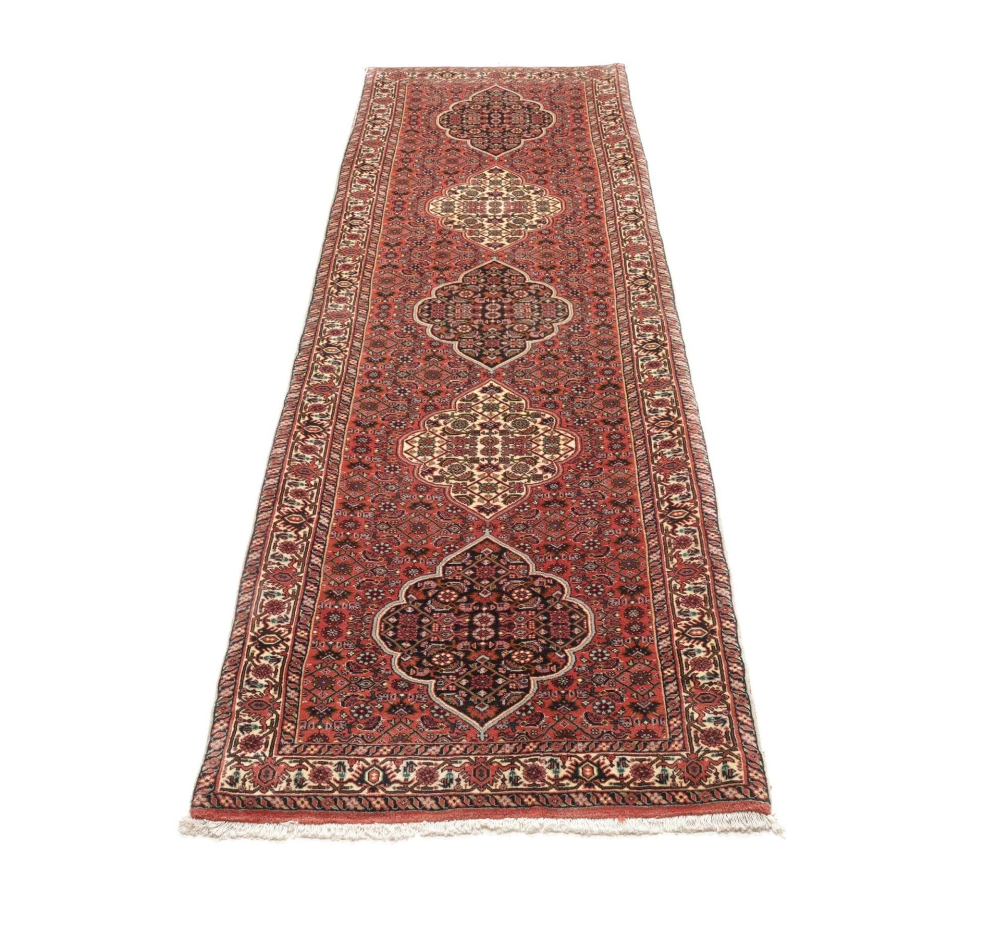 Handgeknüpfter Bijar Perserteppich, 80 × 248 cm, Wolle