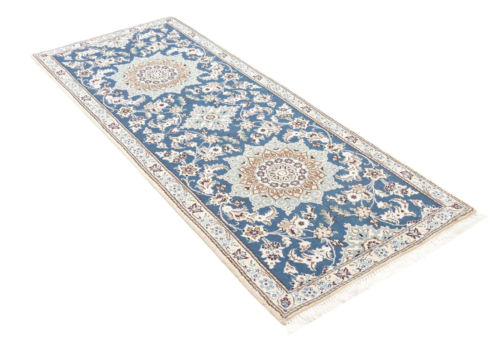 Handgeknüpfter Nain Perserteppich 81 × 203 cm