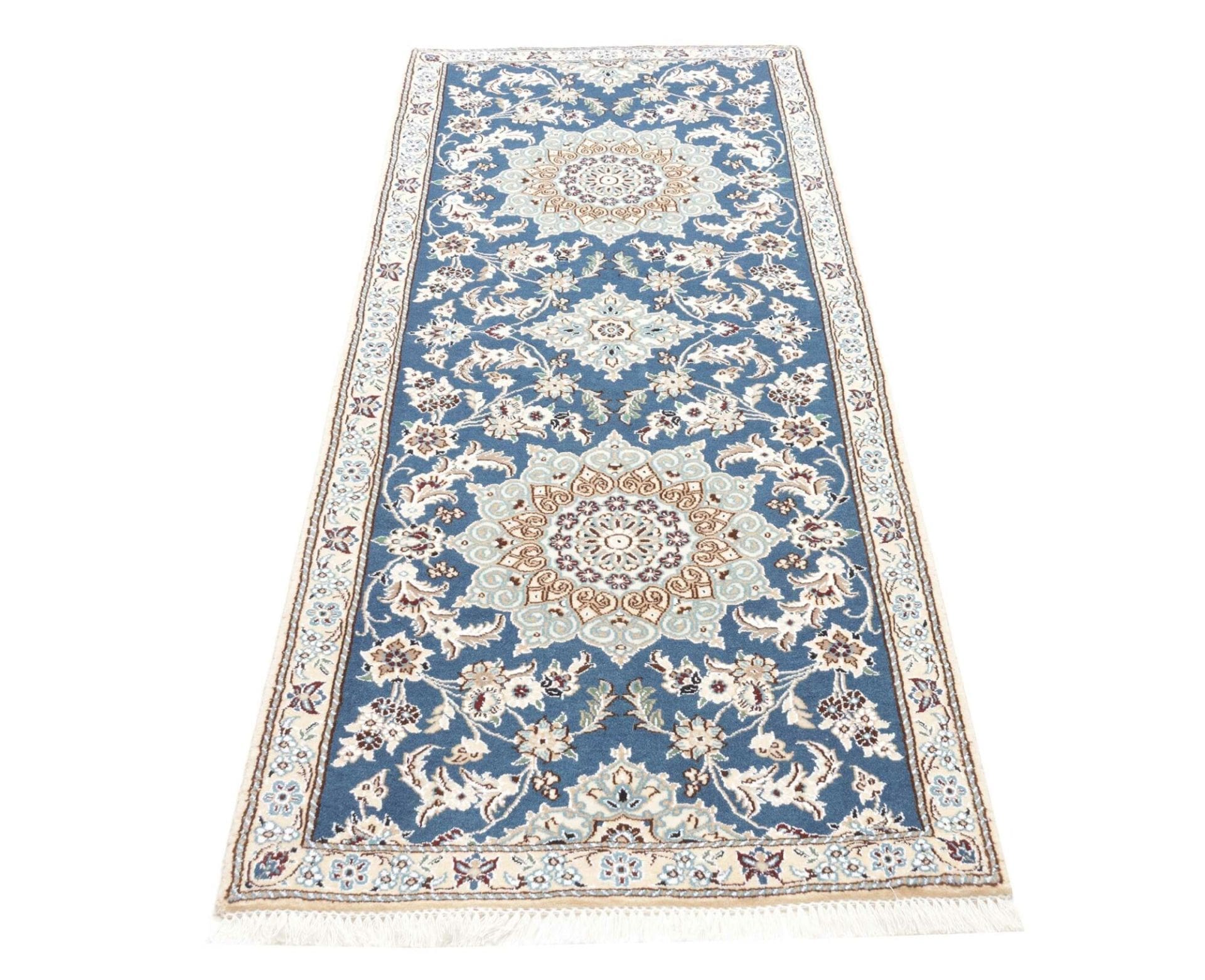 Handgeknüpfter Nain Perserteppich 81 × 203 cm