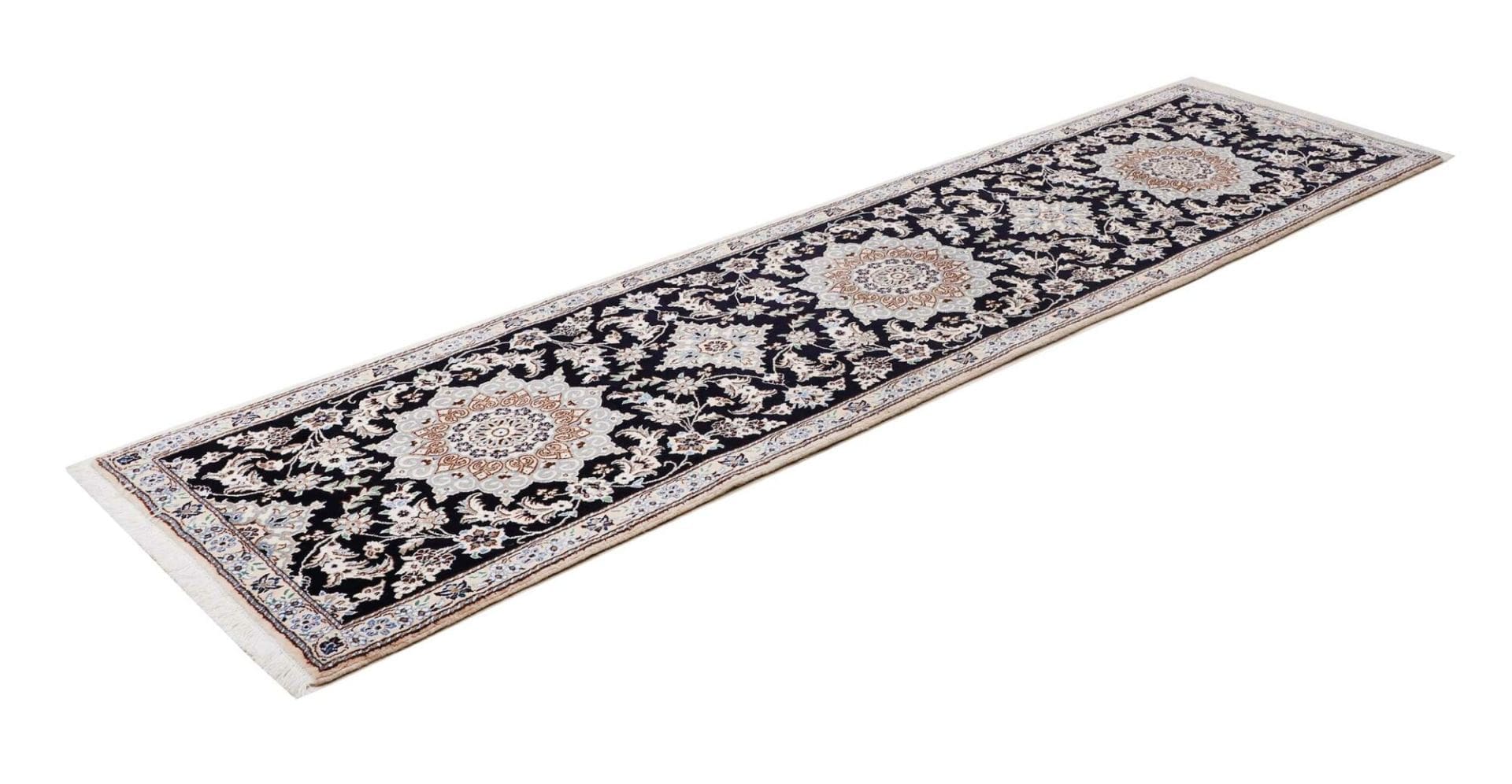 Nain Perserteppich 85 × 295 cm aus Wolle, handgeknüpft