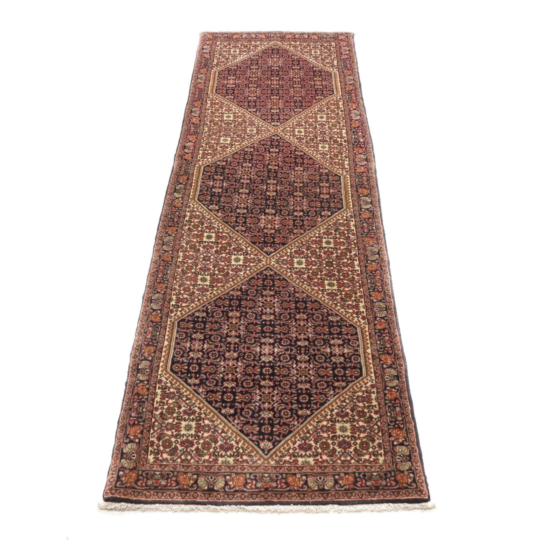 Bijar Perserteppich aus Iran, 73 × 252 cm