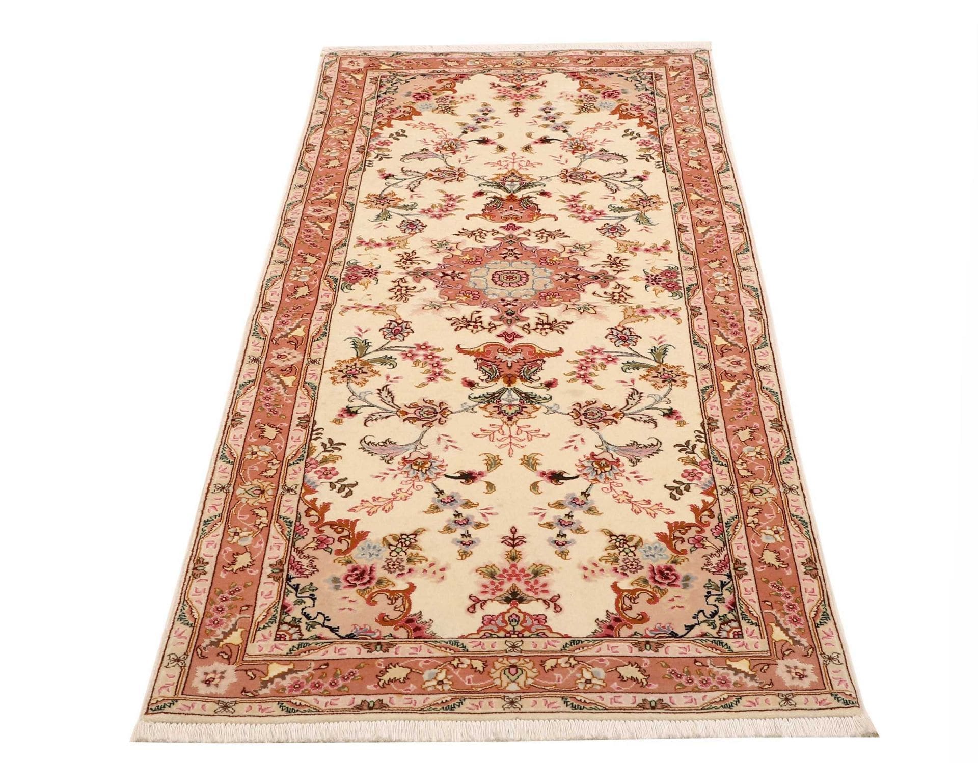 Handgeknüpfter Täbriz Perserteppich 80 × 207 cm