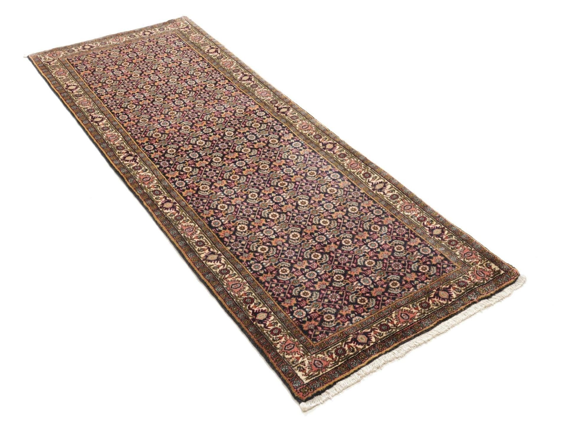 Handgeknüpfter Bijar Perserteppich 80 × 207 cm