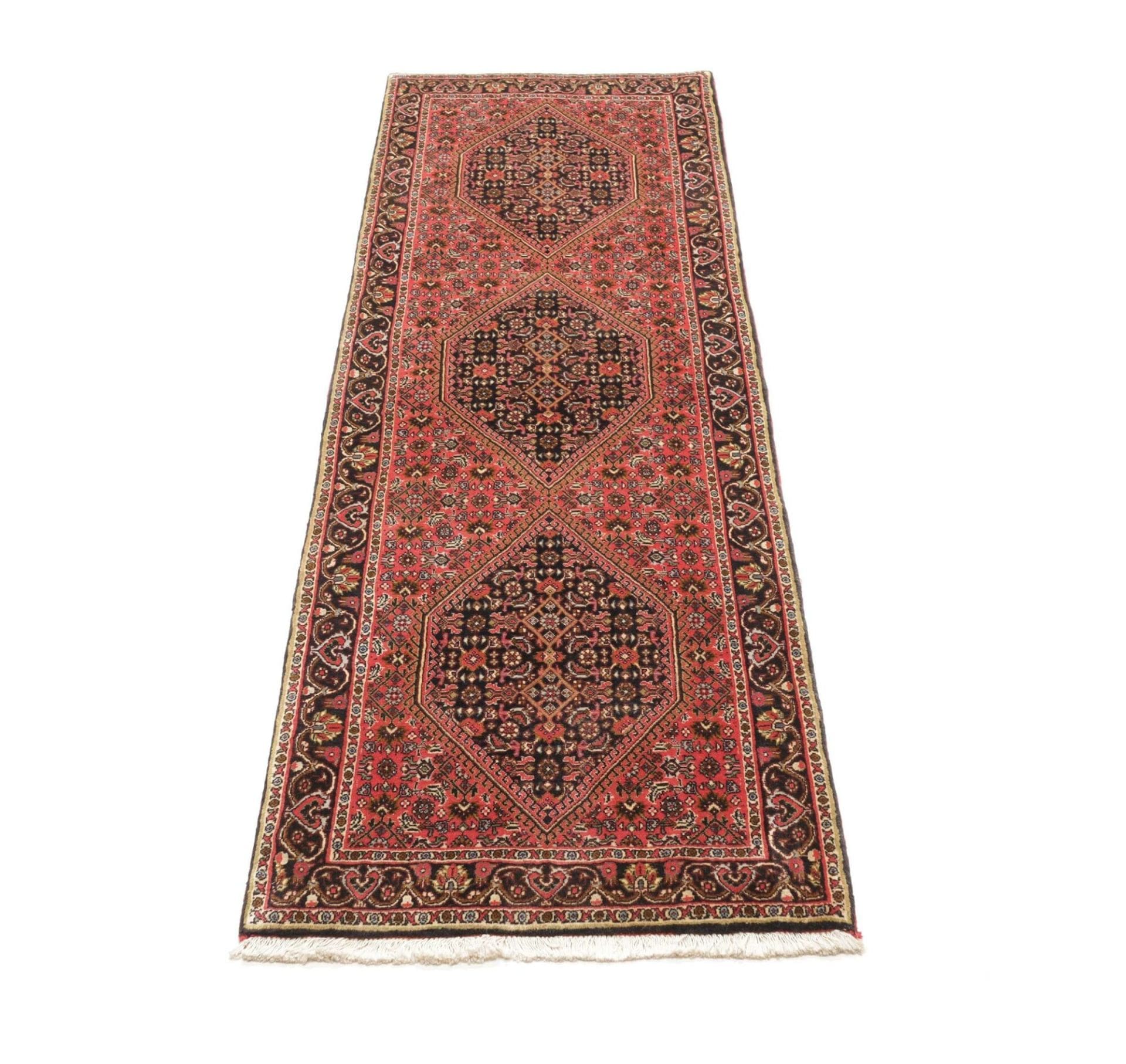 Handgeknüpfter Bijar Perserteppich, 69 × 208 cm, Wolle