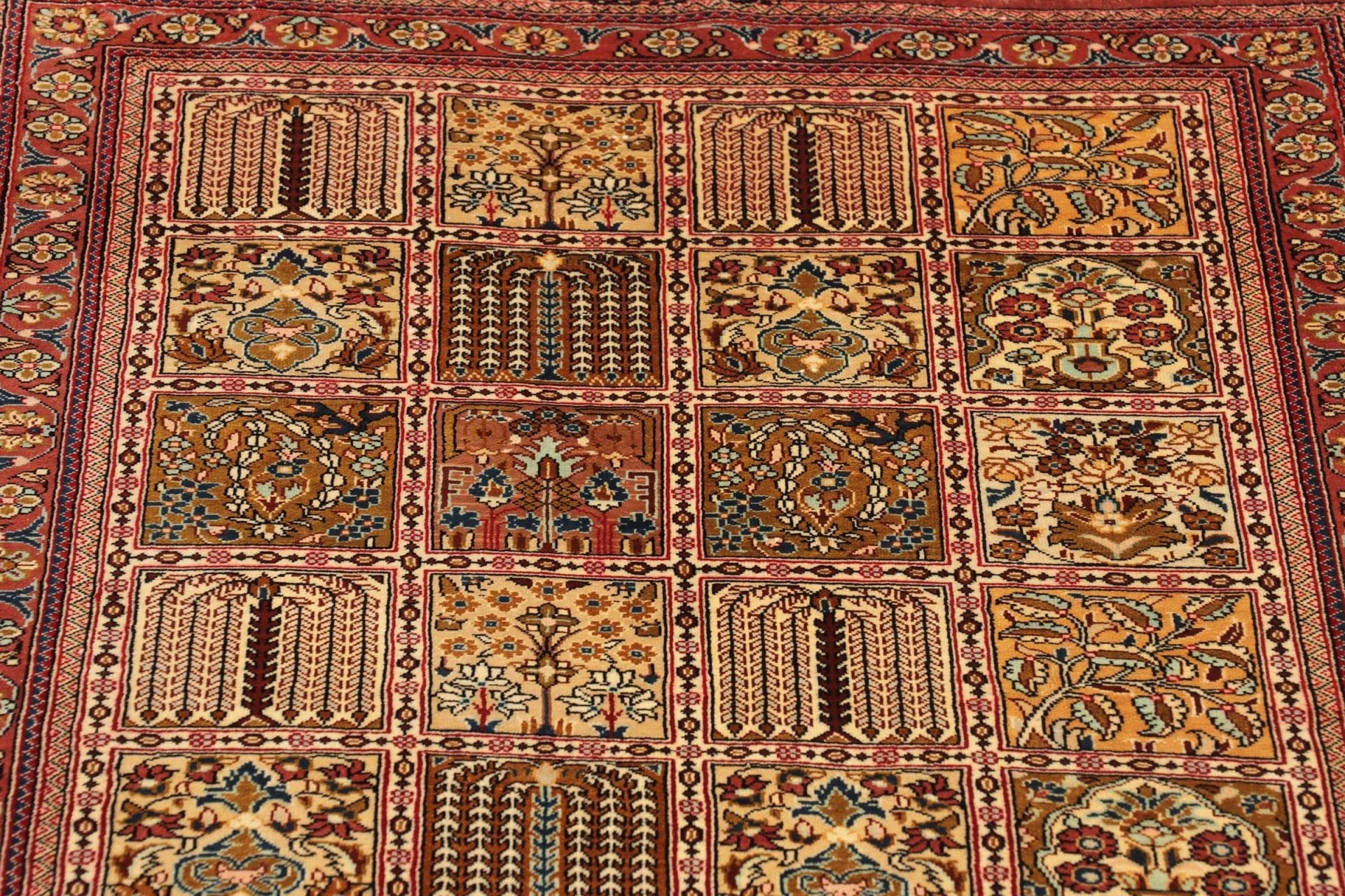 Handgeknüpfter Ghom Perserteppich, 65 × 205 cm, Seide
