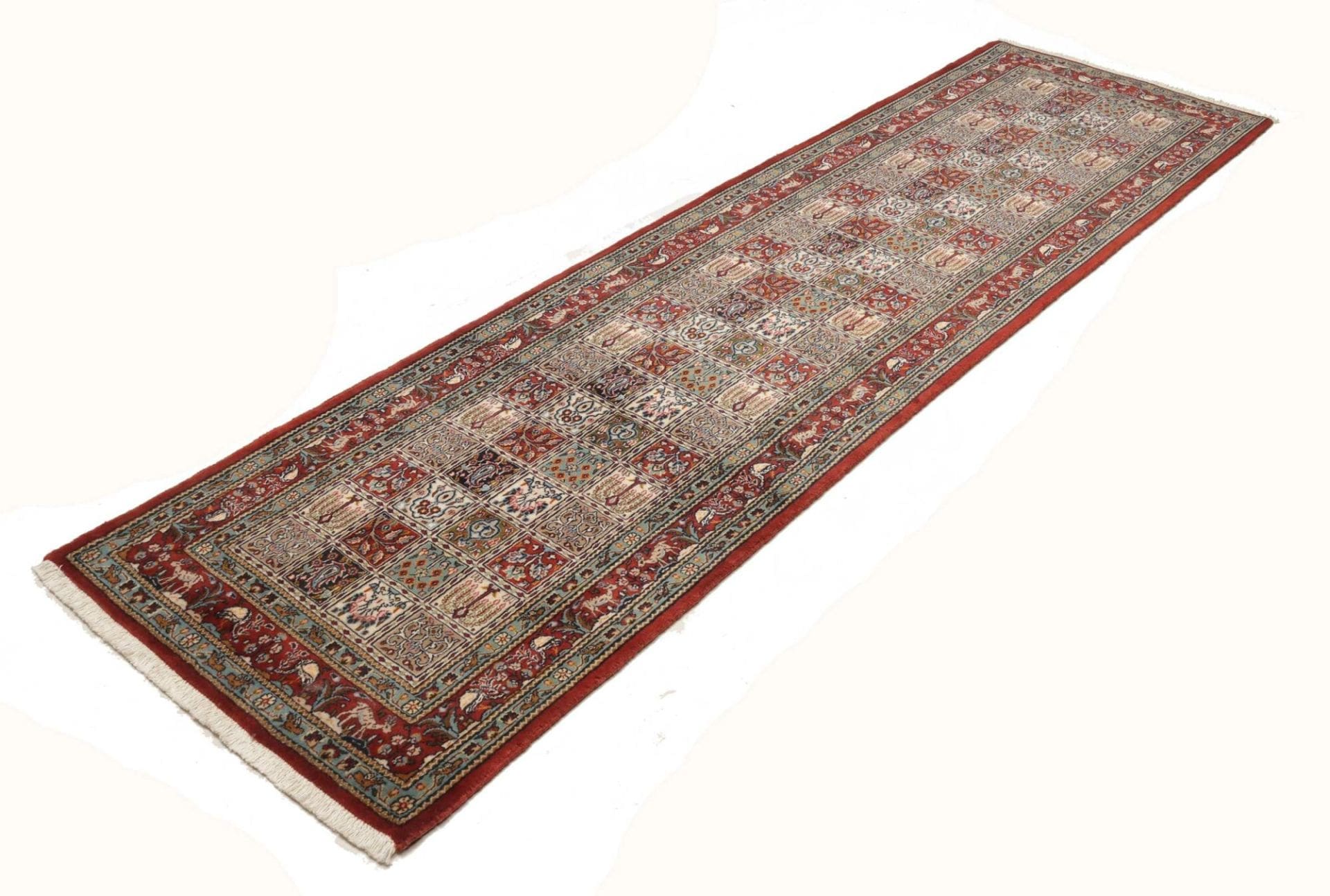 Handgeknüpfter Moud Perserteppich, 83 × 288 cm, Wolle