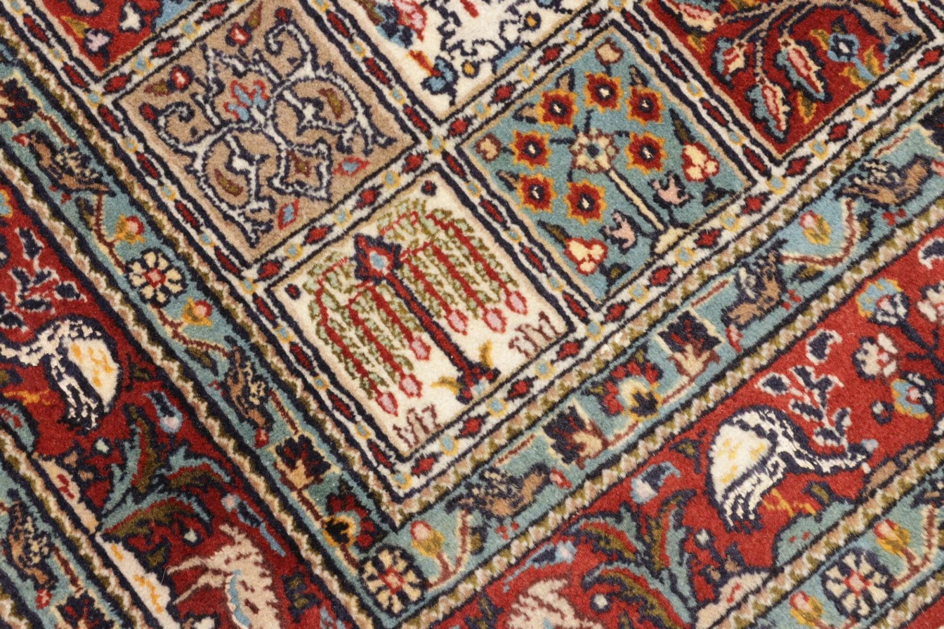 Handgeknüpfter Moud Perserteppich, 83 × 288 cm, Wolle