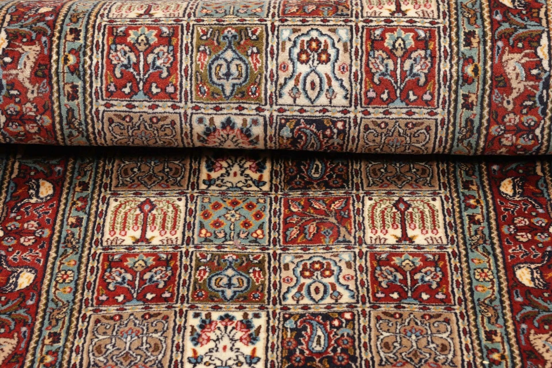 Handgeknüpfter Moud Perserteppich, 83 × 288 cm, Wolle