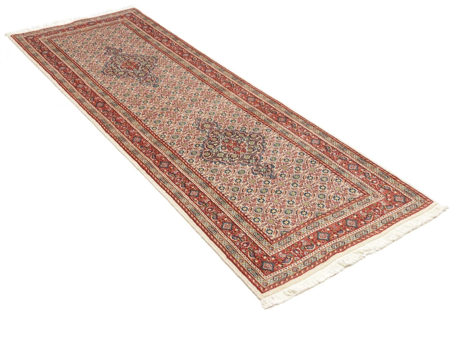 Moud Perserteppich 79 × 235 cm aus Wolle, handgeknüpft