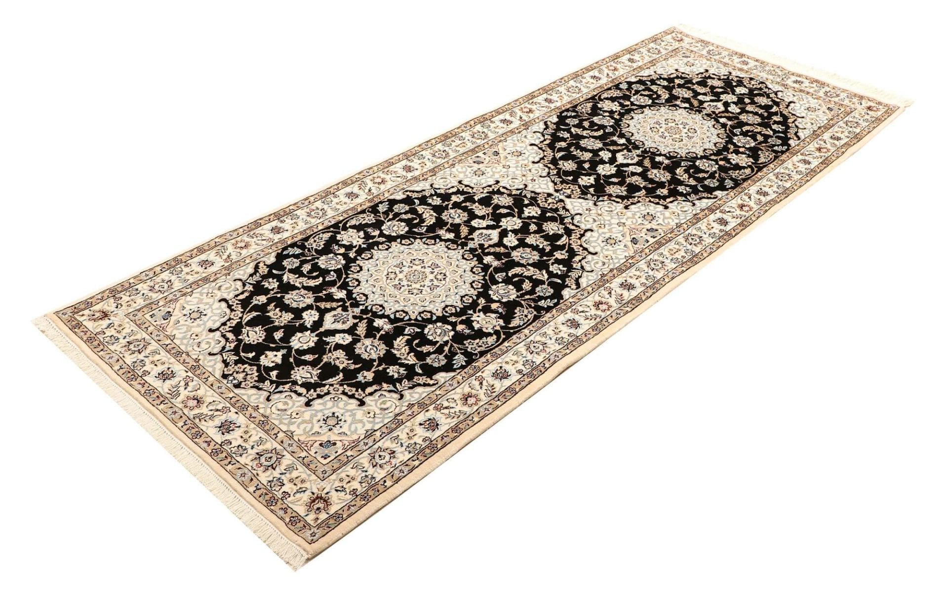 Handgeknüpfter Nain Perserteppich 84 × 219 cm