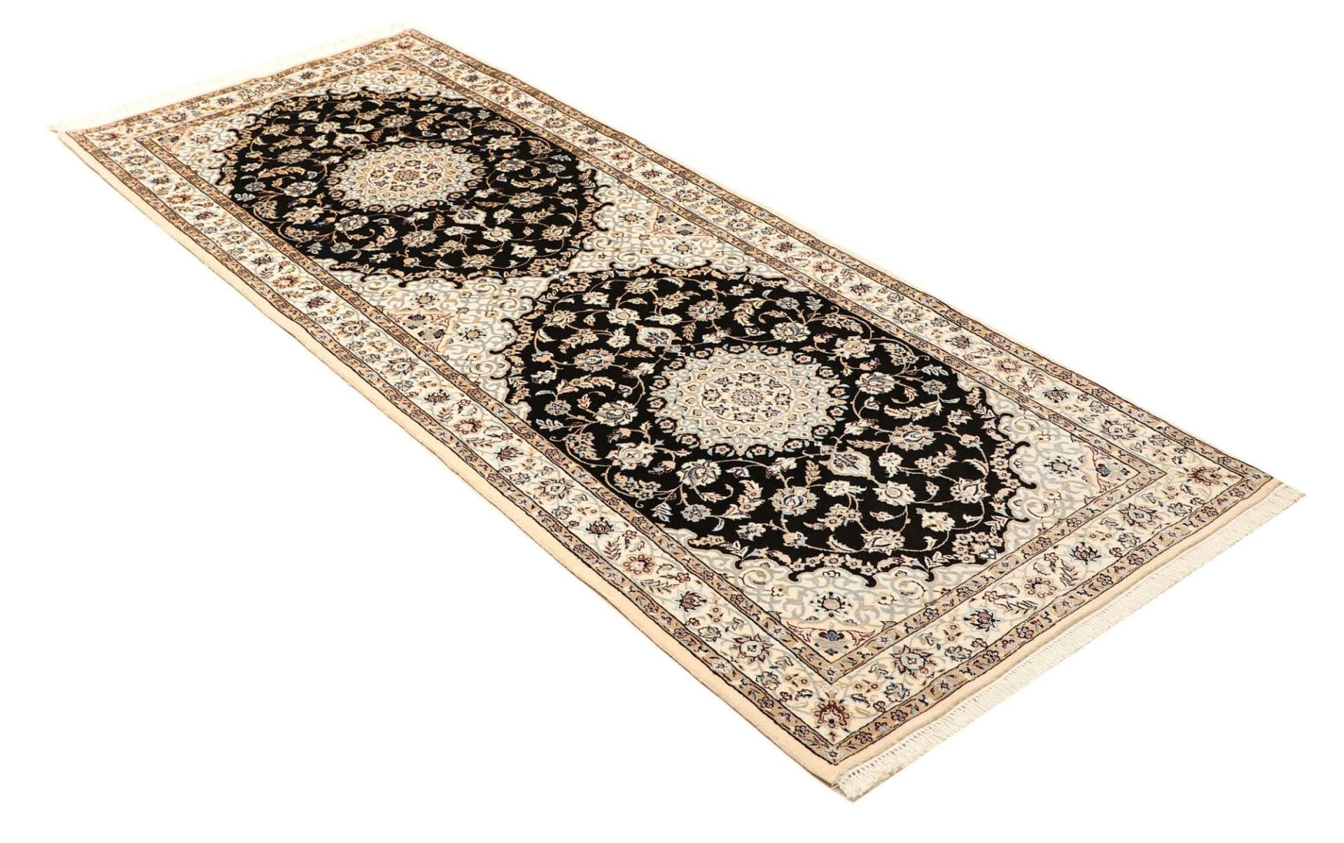 Handgeknüpfter Nain Perserteppich 84 × 219 cm