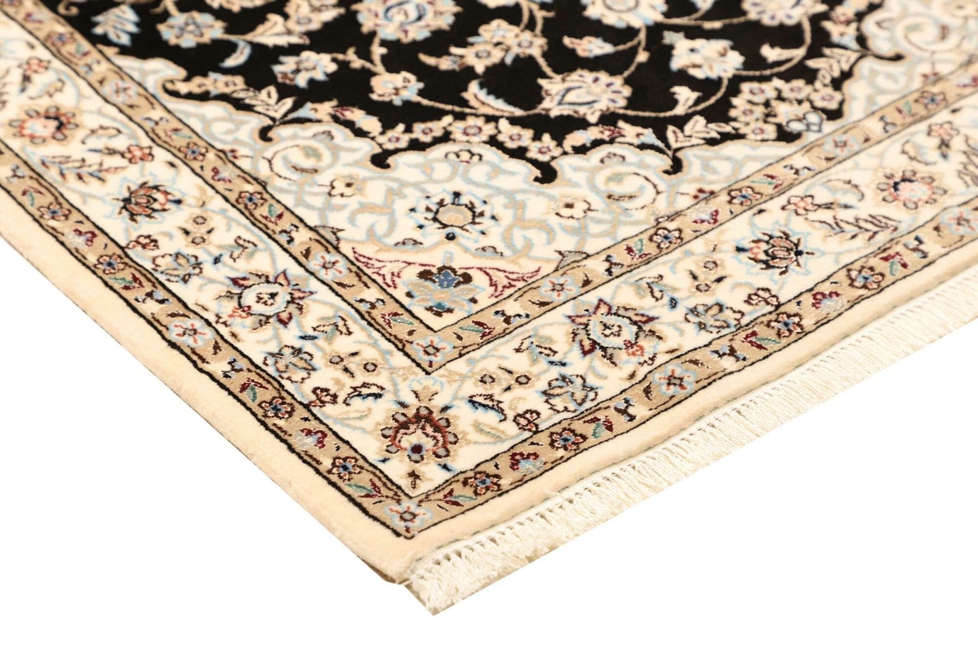 Handgeknüpfter Nain Perserteppich 84 × 219 cm