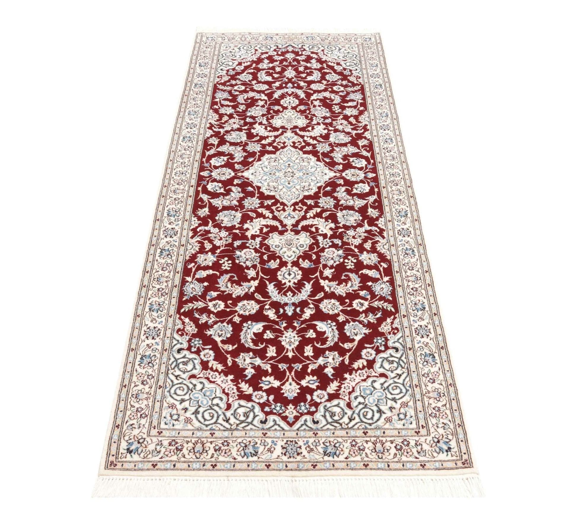 Handgeknüpfter Nain Perserteppich 81 × 210 cm
