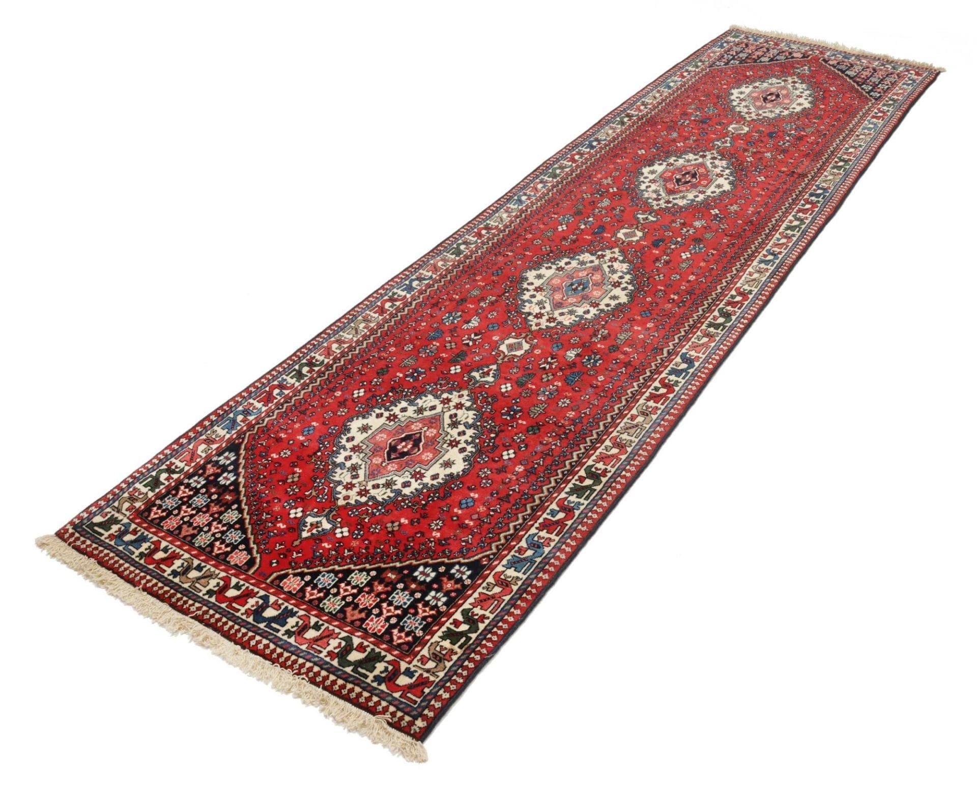 Perserteppich 86 × 308 cm aus Wolle, handgeknüpft