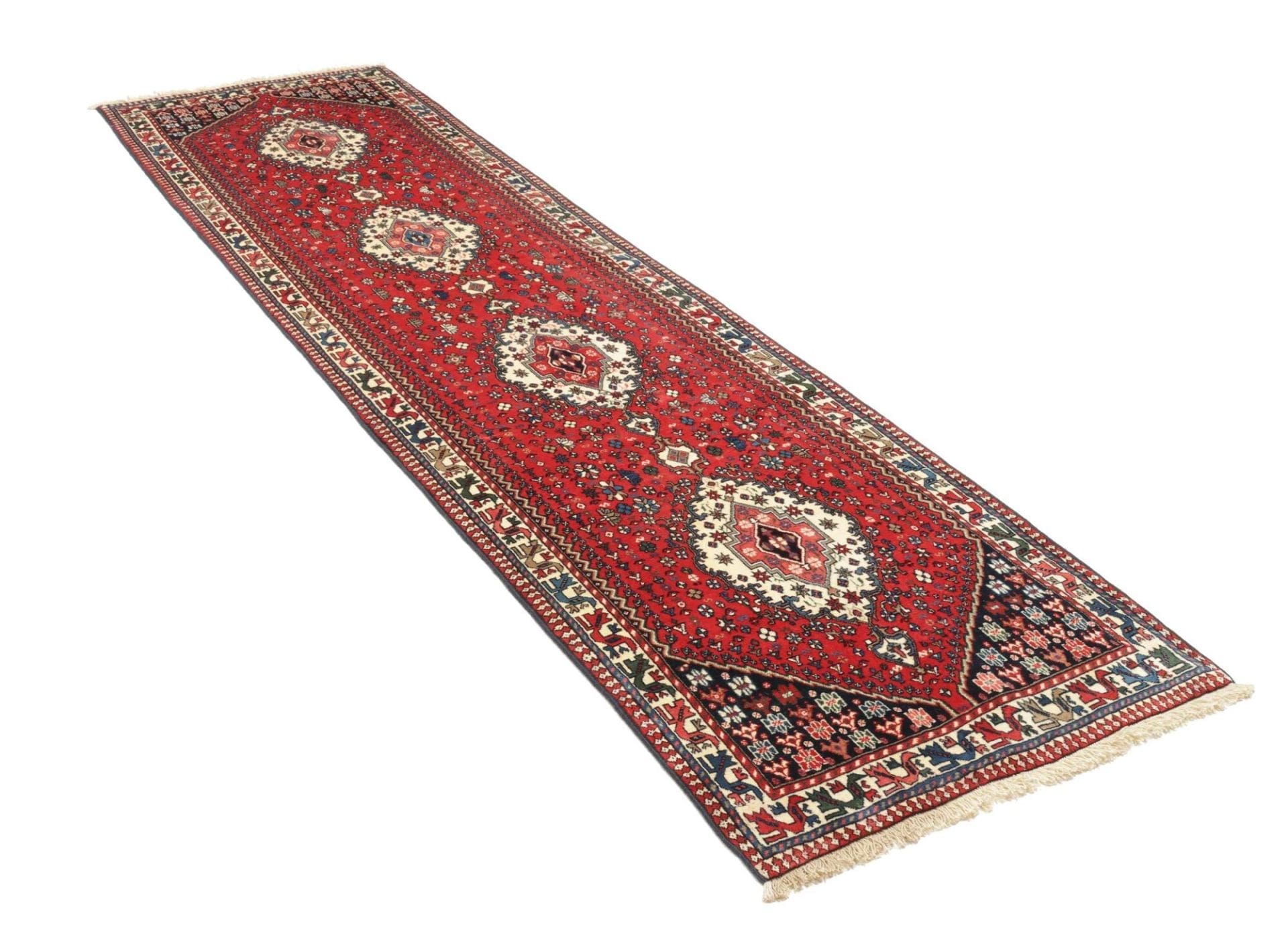 Perserteppich 86 × 308 cm aus Wolle, handgeknüpft