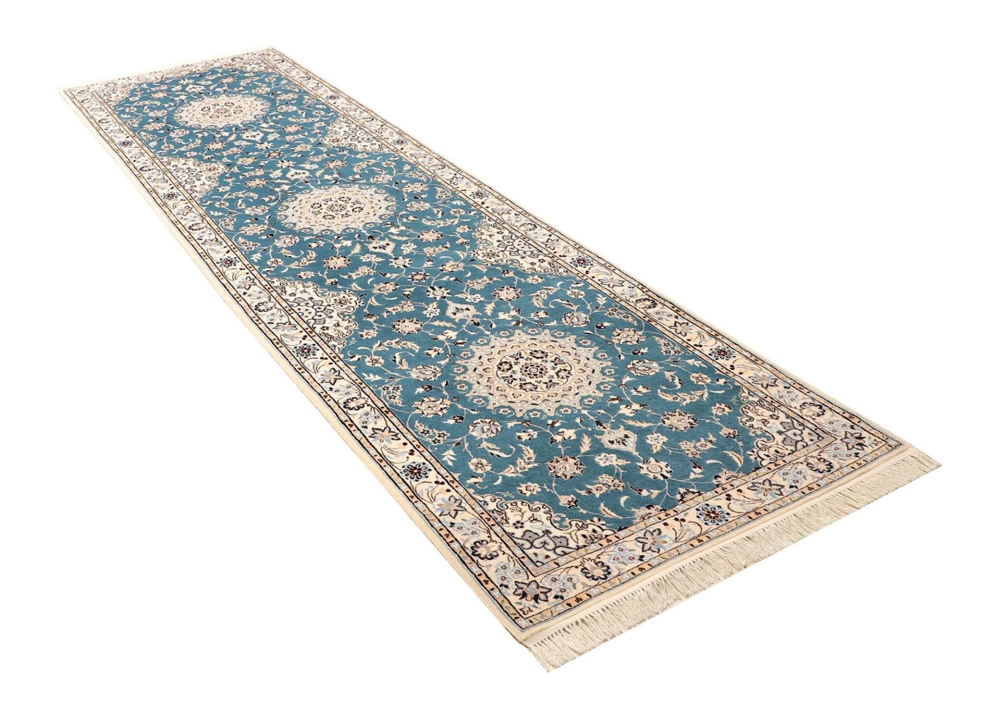 Handgeknüpfter Nain Perserteppich 93 × 309 cm